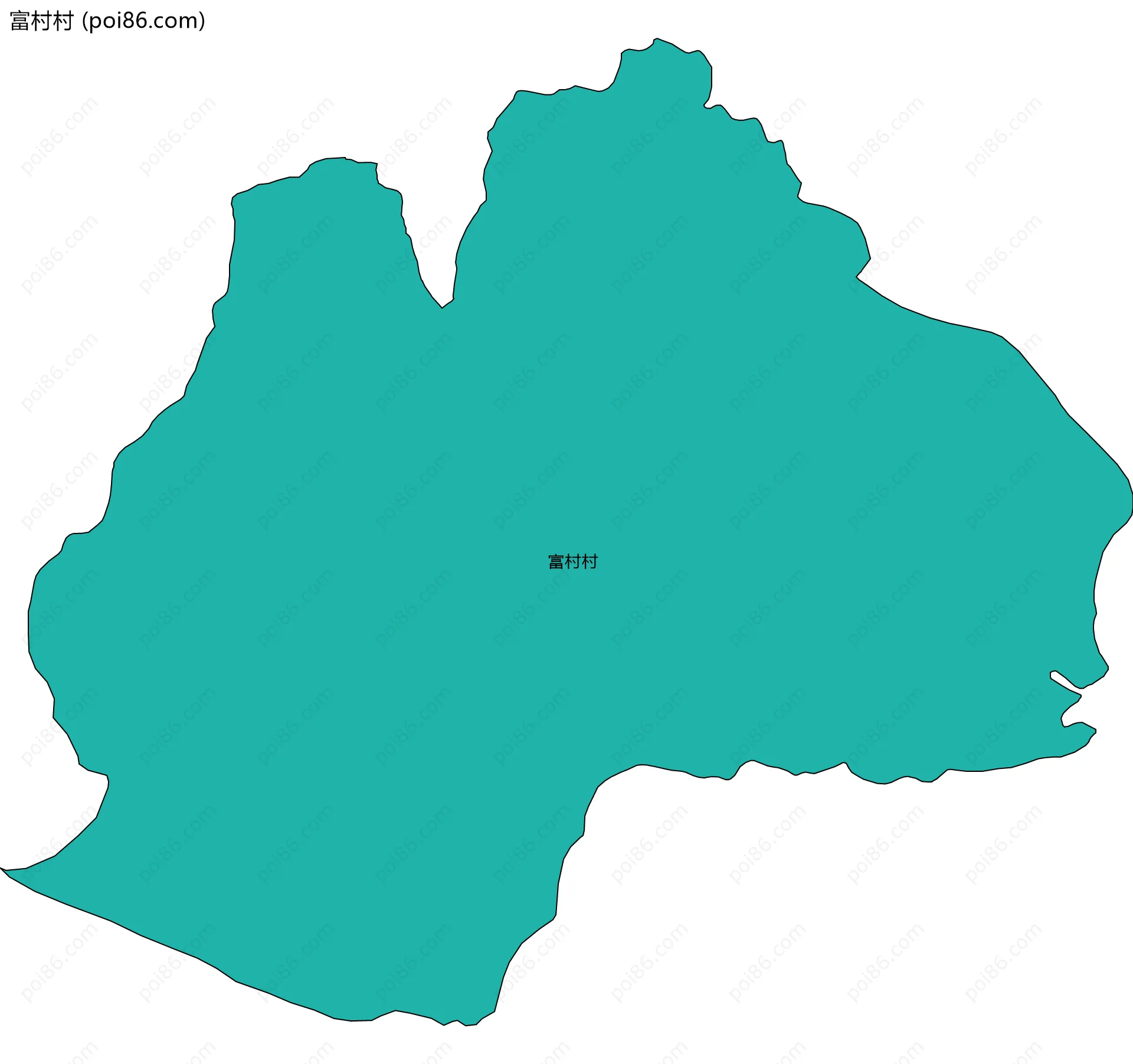 富村村边界地图