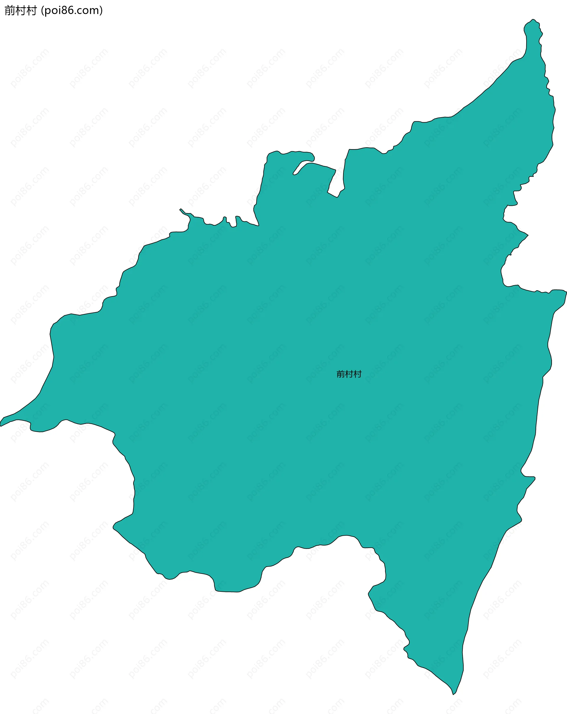 前村村边界地图