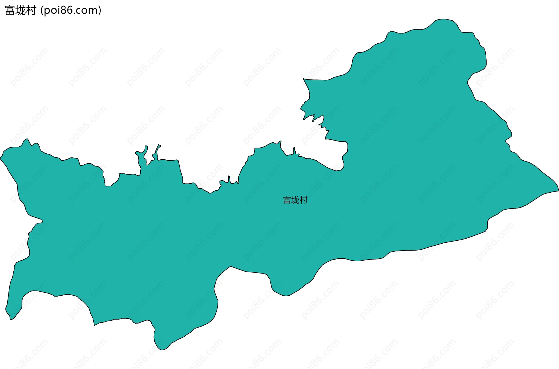 富垅村边界地图