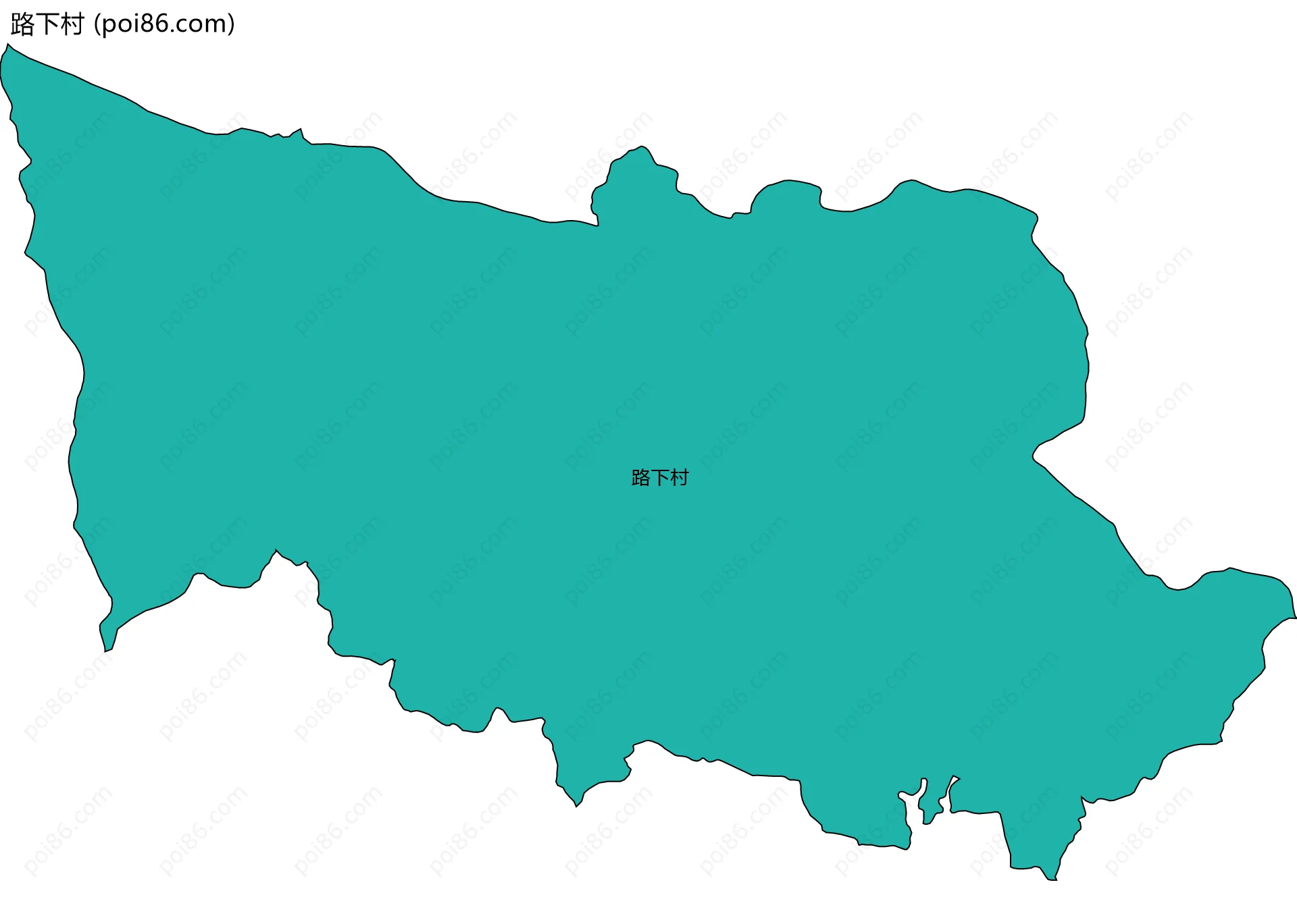 路下村边界地图