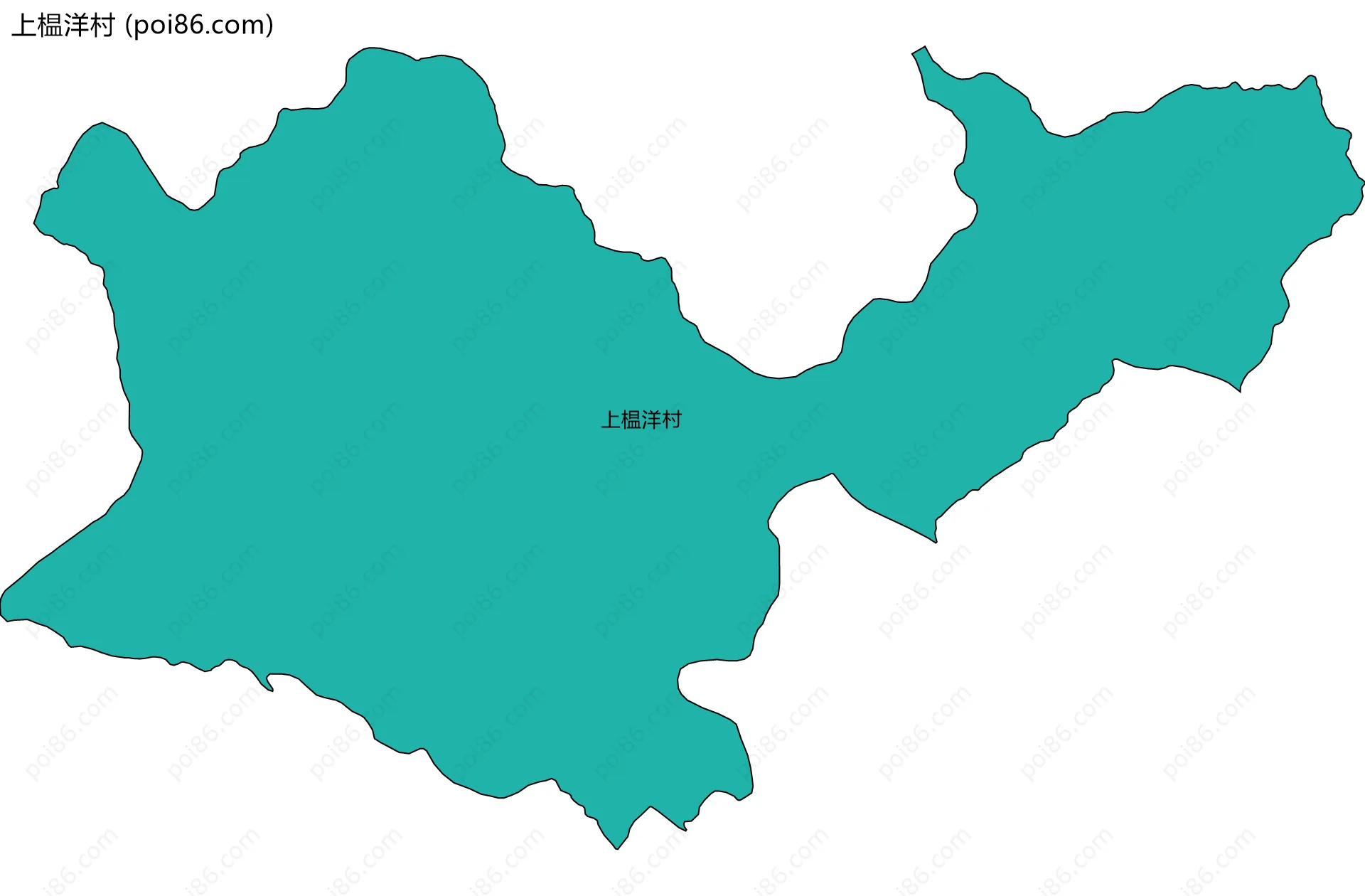 上榅洋村边界地图