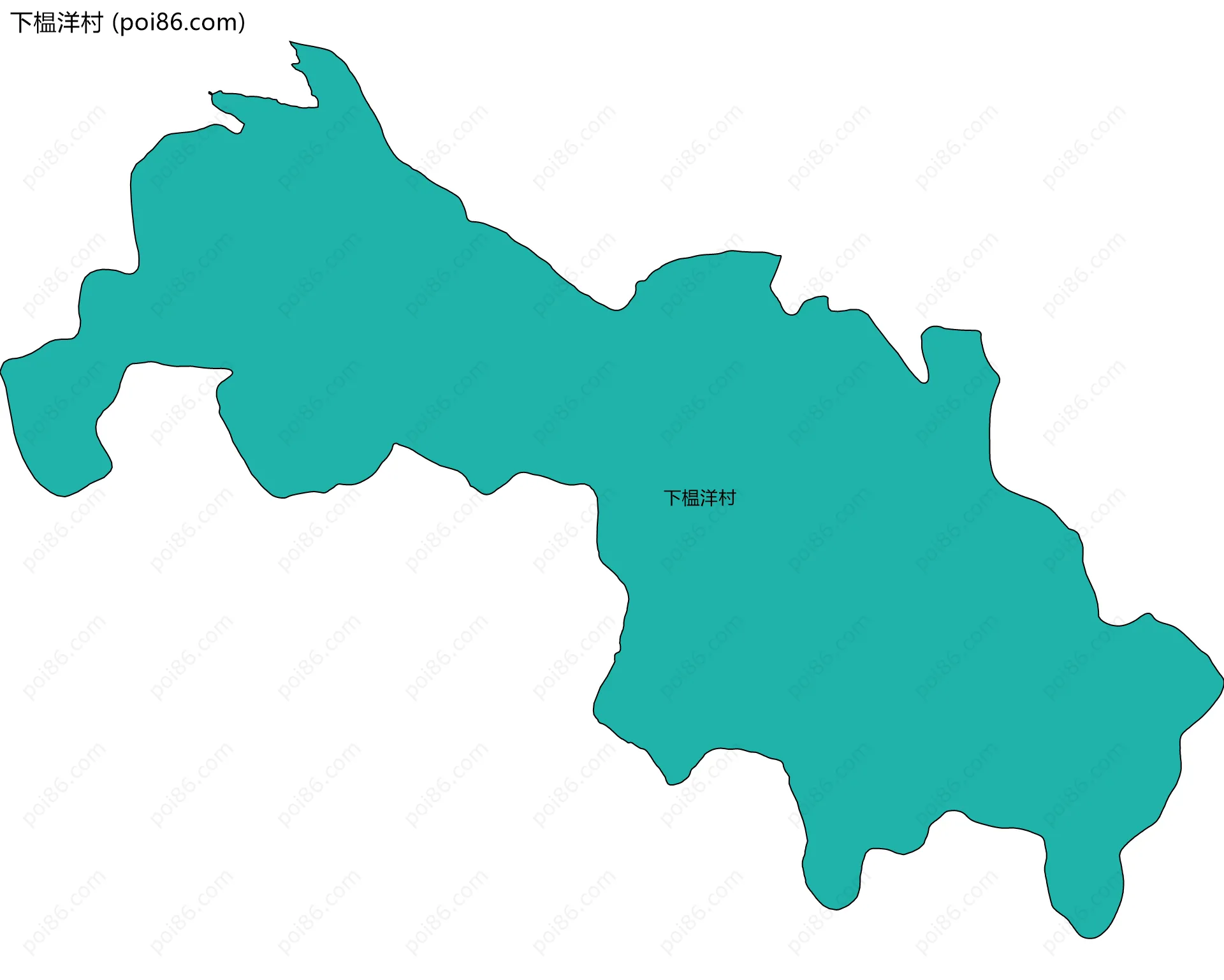 下榅洋村边界地图