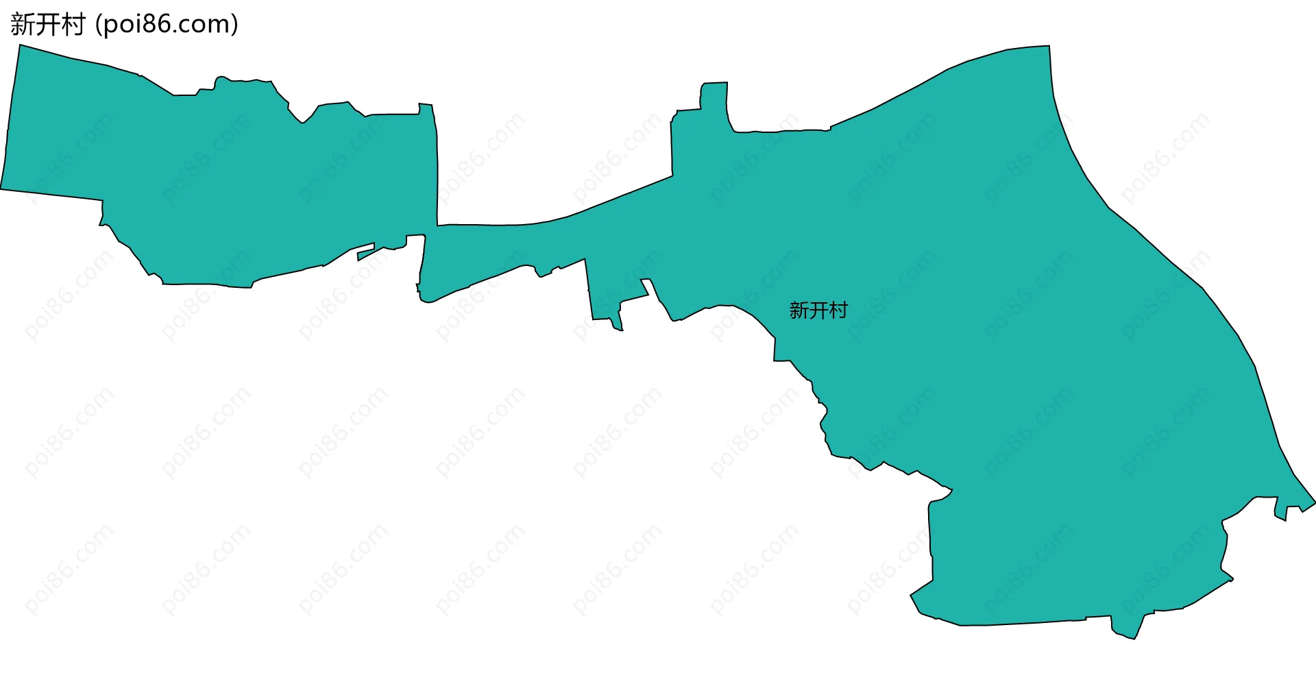 新开村边界地图