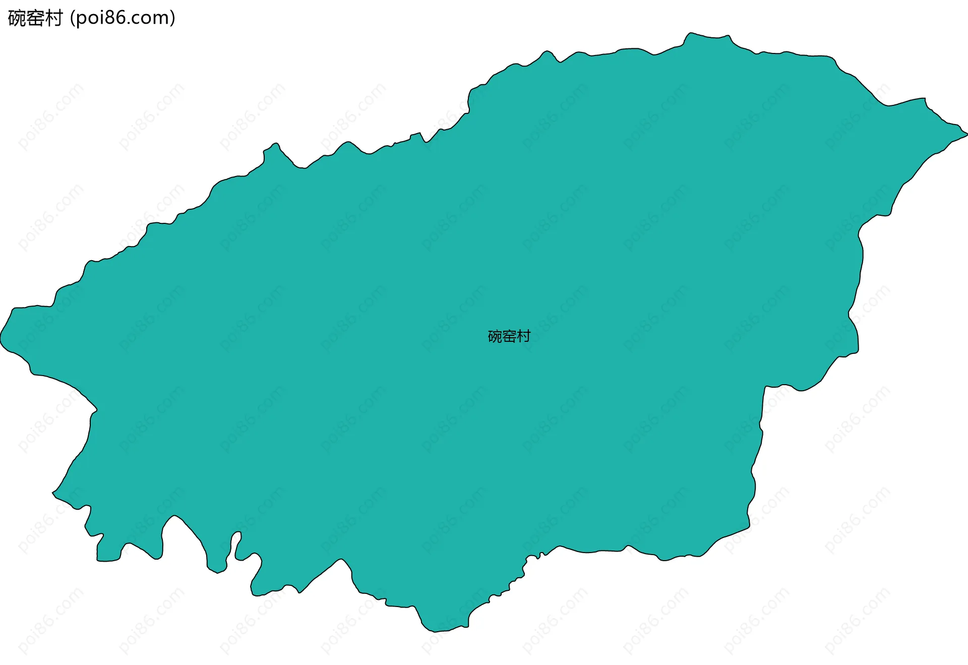 碗窑村边界地图