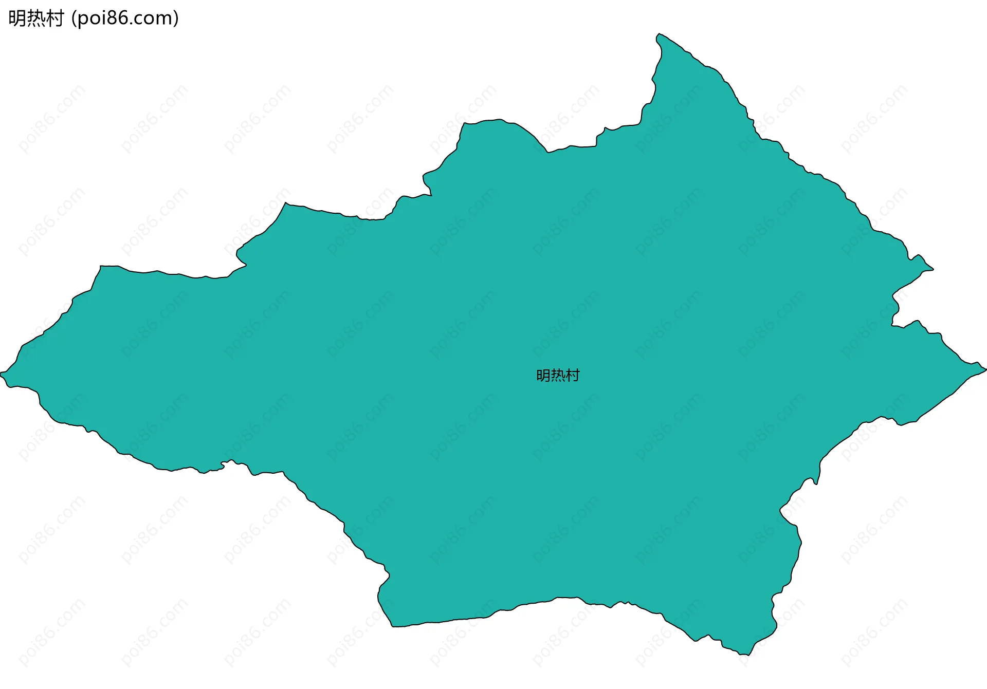 明热村边界地图