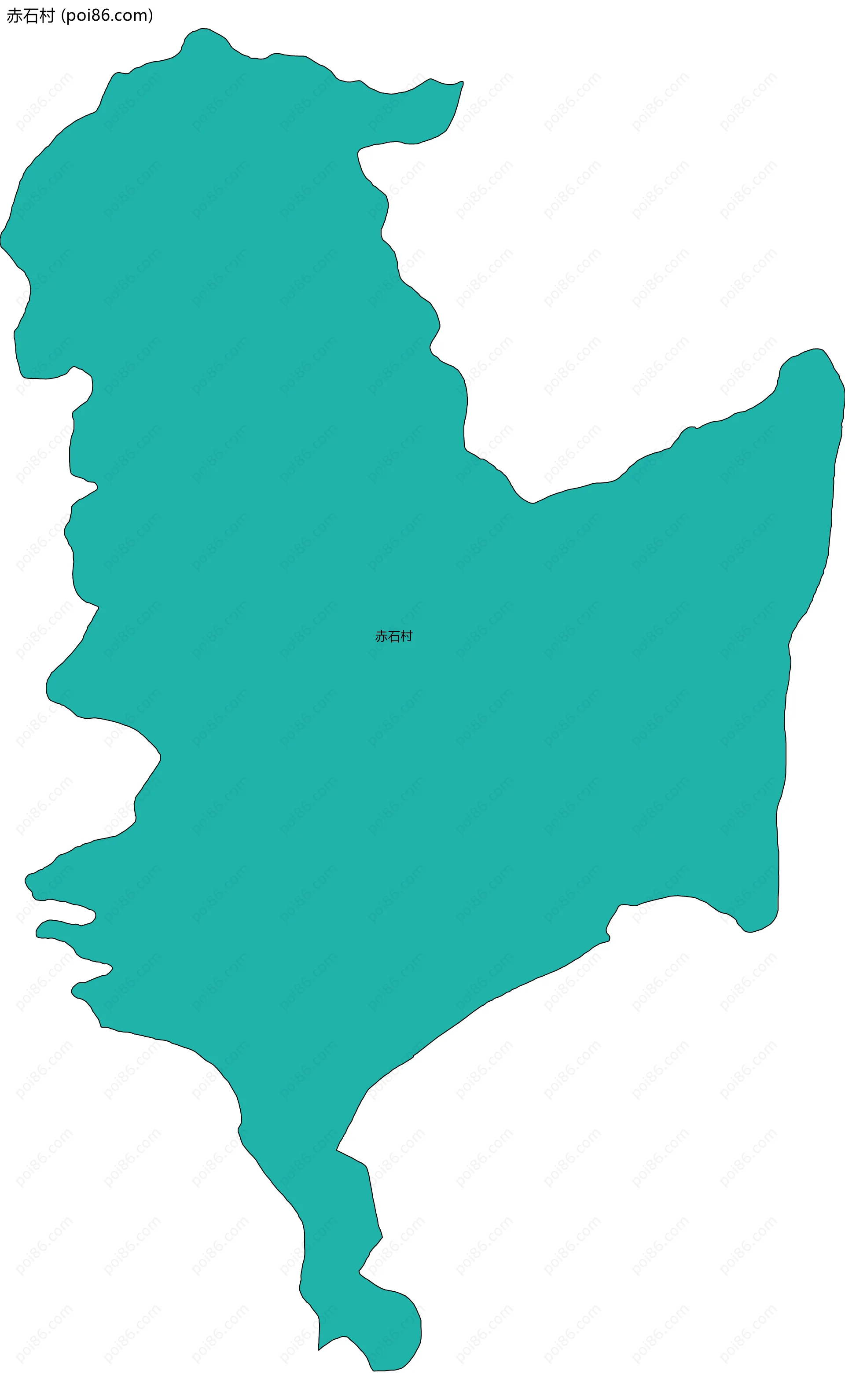赤石村边界地图
