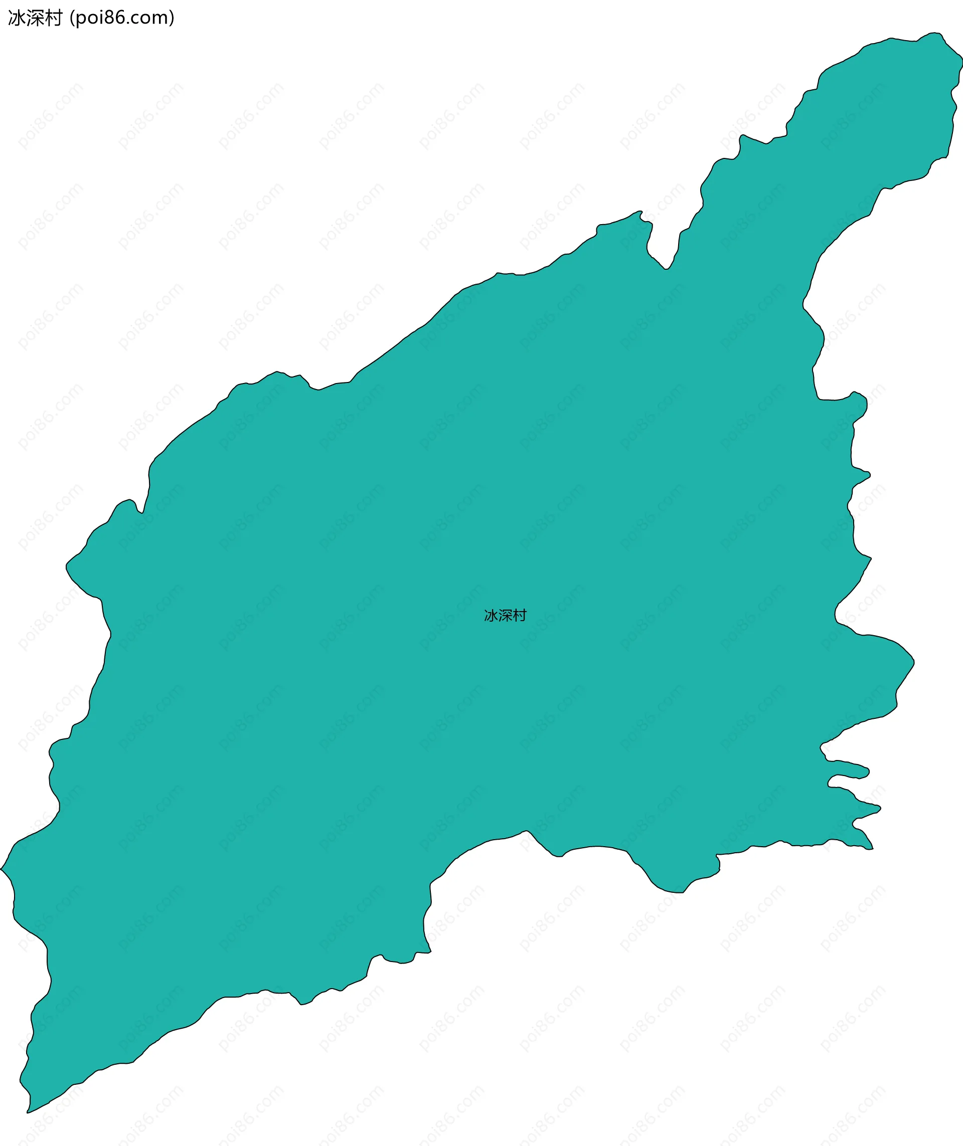 冰深村边界地图