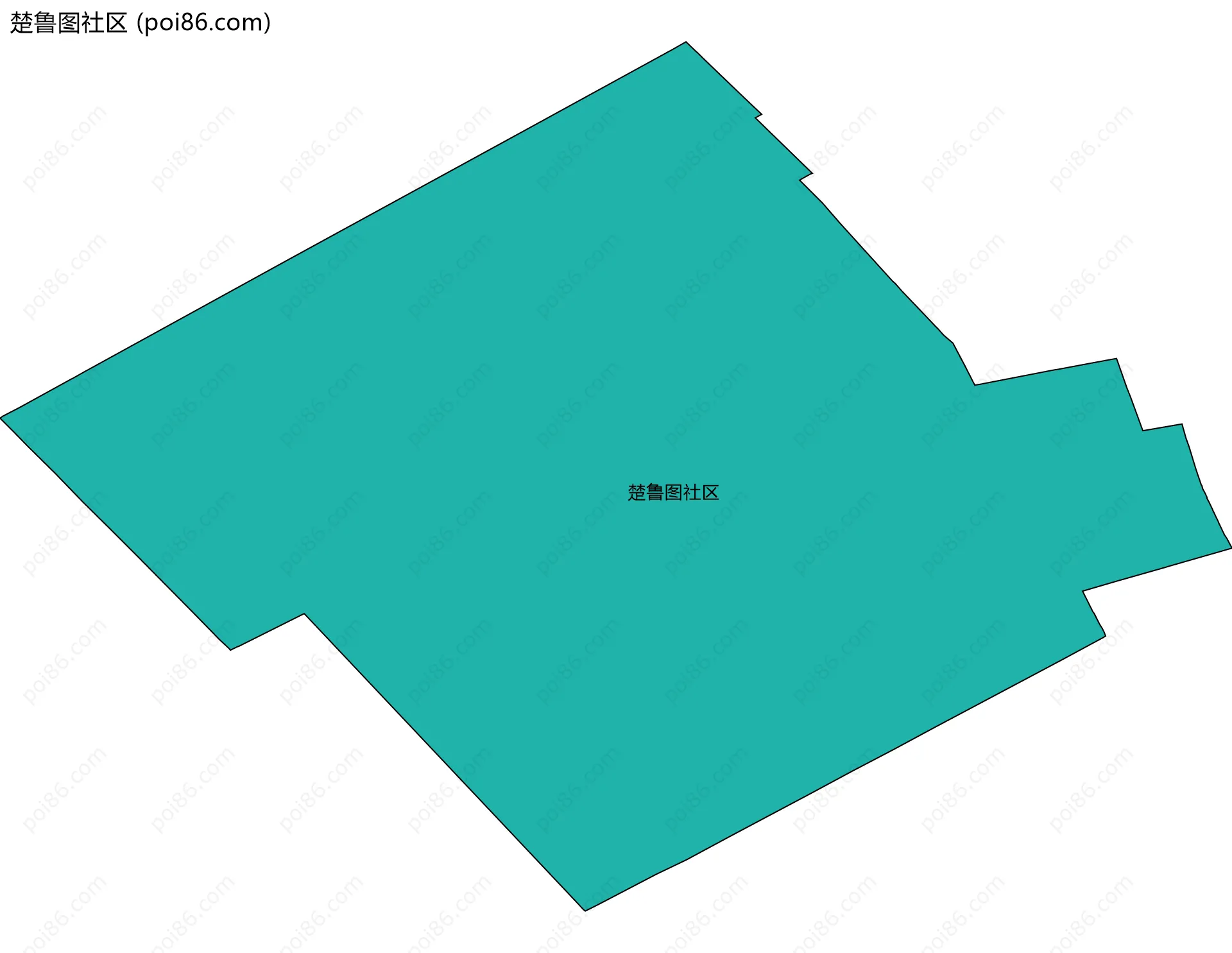 楚鲁图社区边界地图