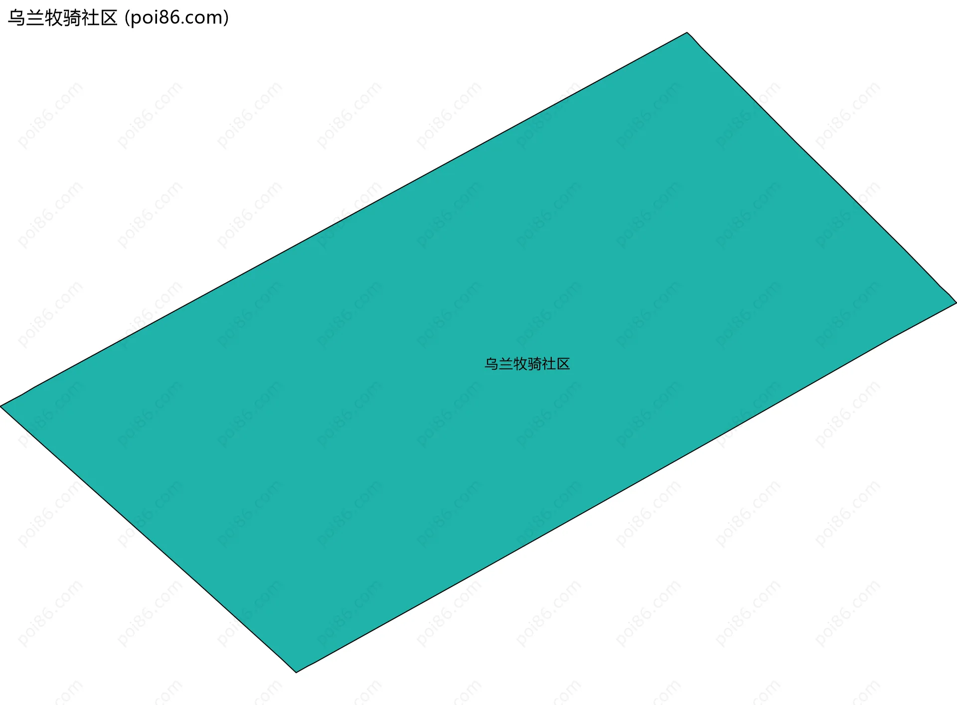 乌兰牧骑社区边界地图