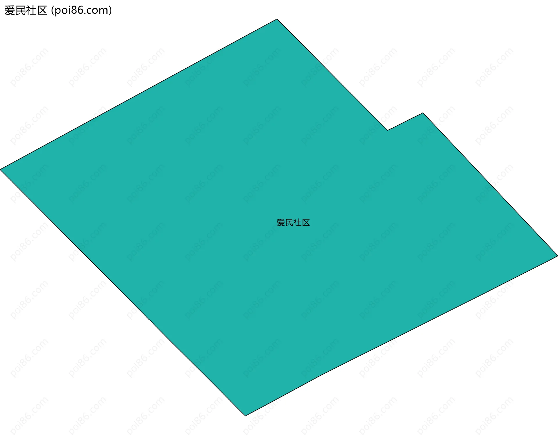 爱民社区边界地图