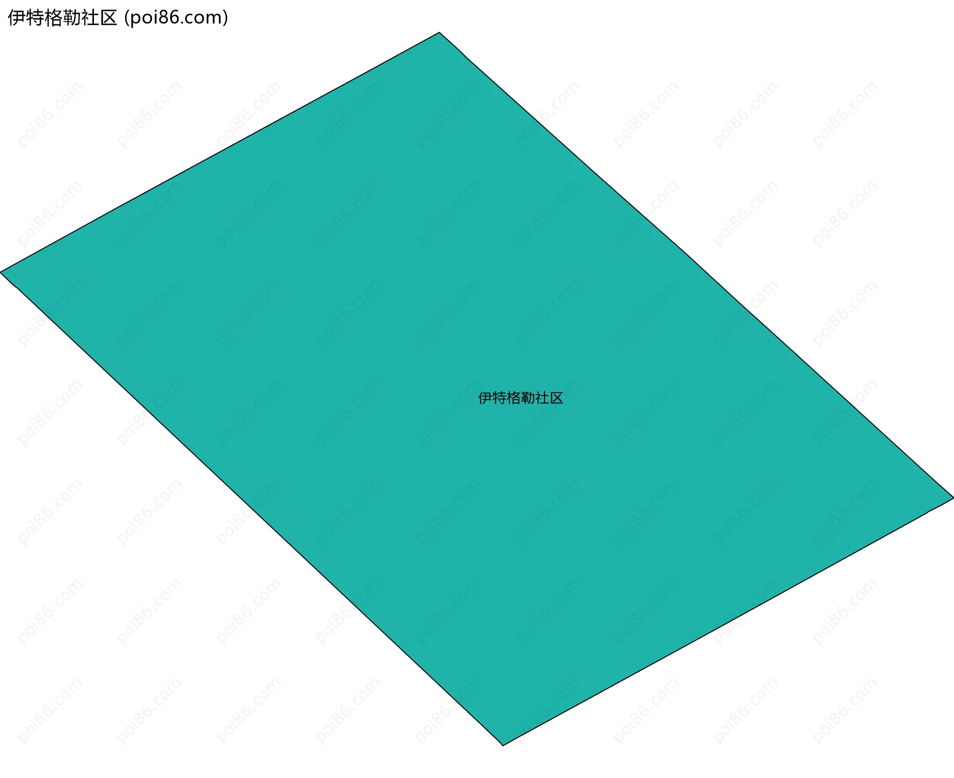 伊特格勒社区边界地图