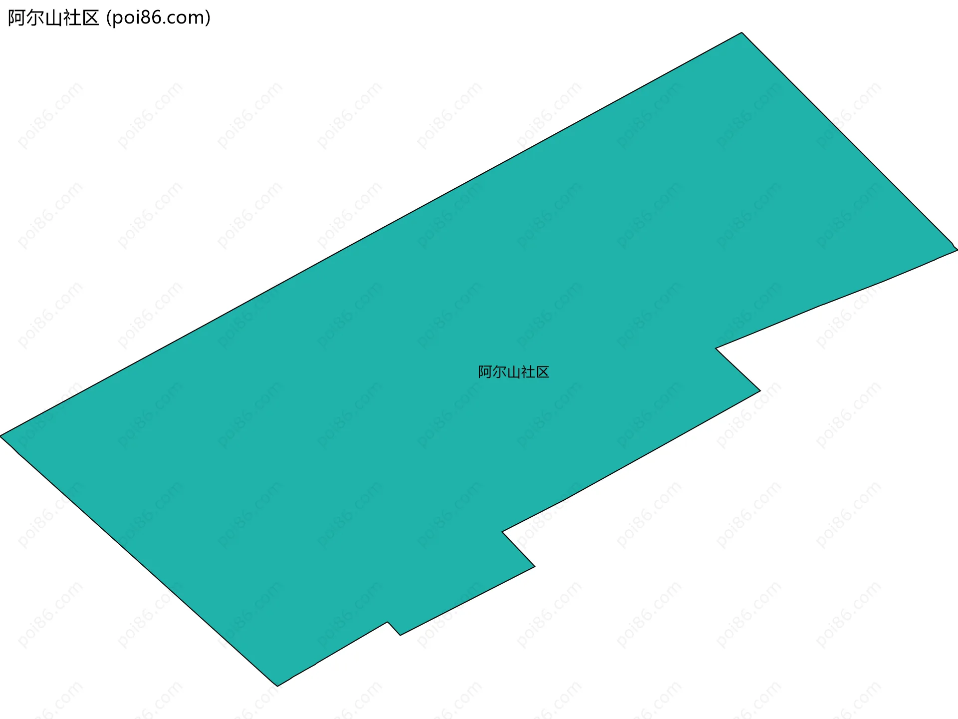 阿尔山社区边界地图