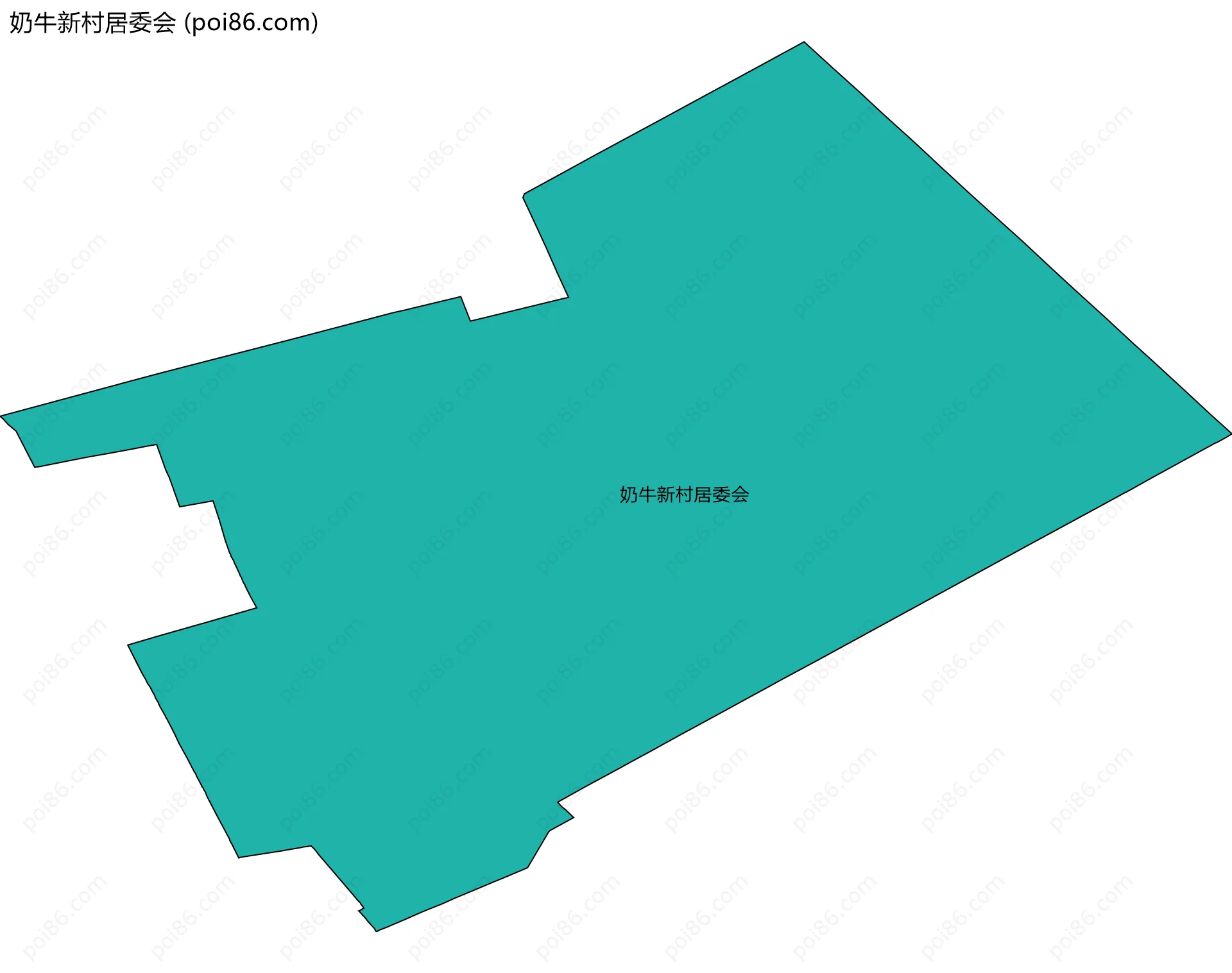奶牛新村居委会边界地图