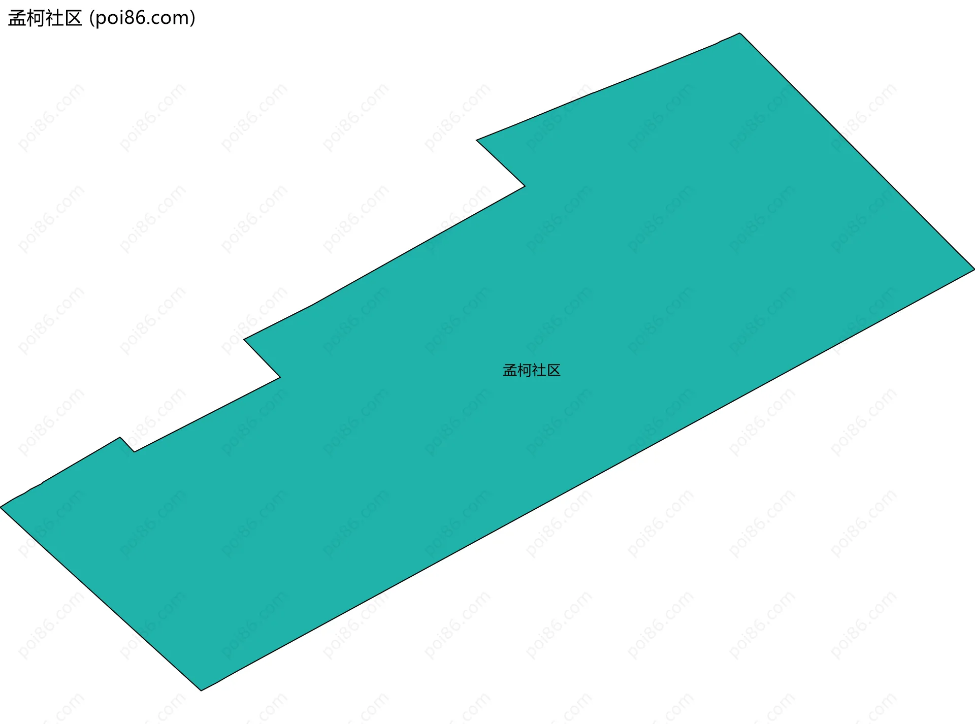 孟柯社区边界地图