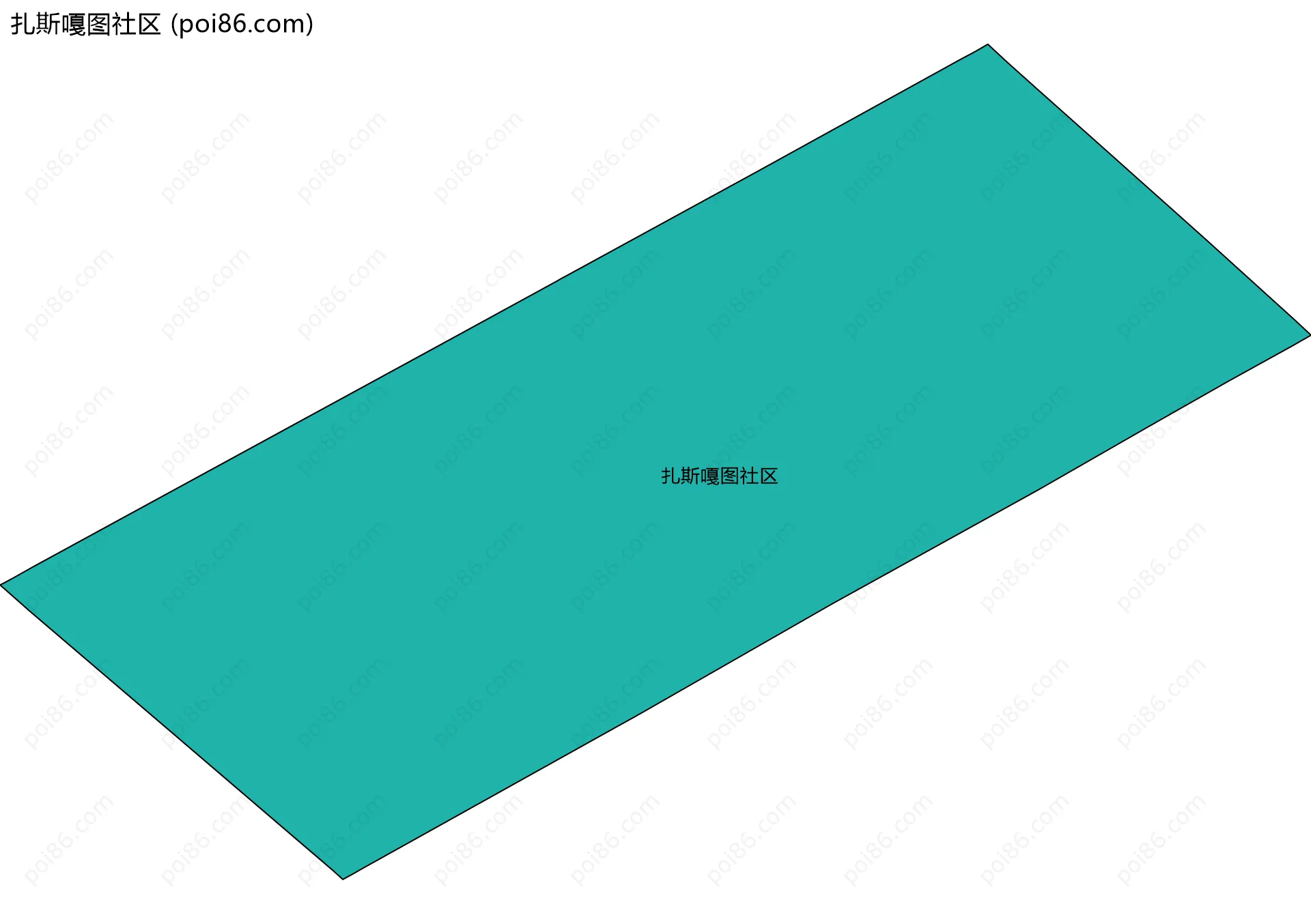 扎斯嘎图社区边界地图