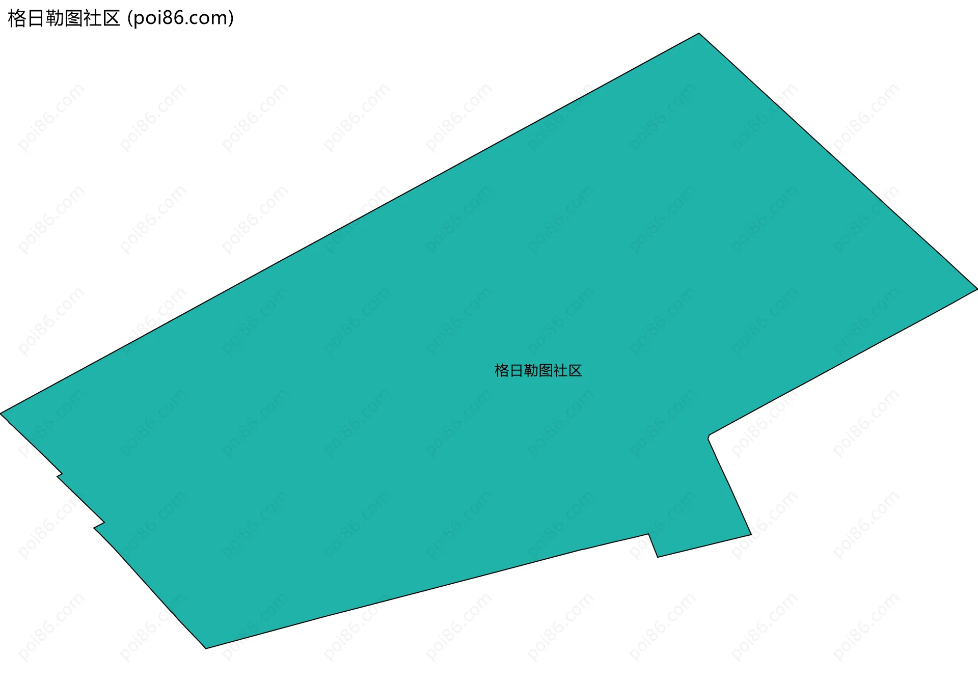格日勒图社区边界地图