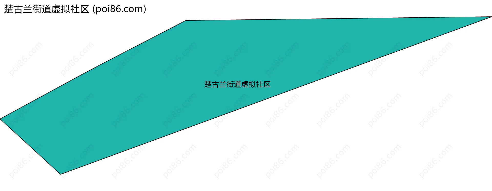 楚古兰街道虚拟社区边界地图
