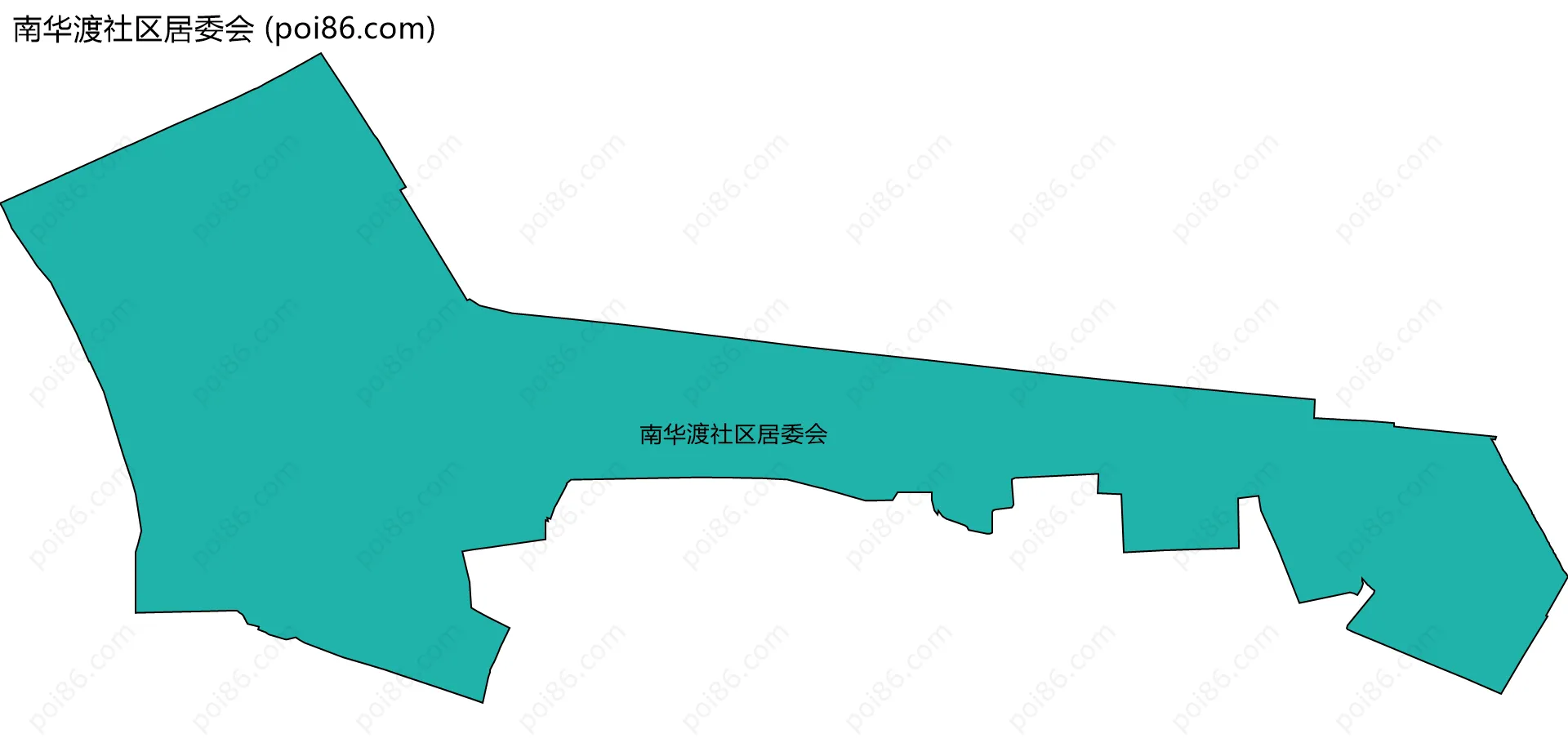 南华渡社区居委会边界地图