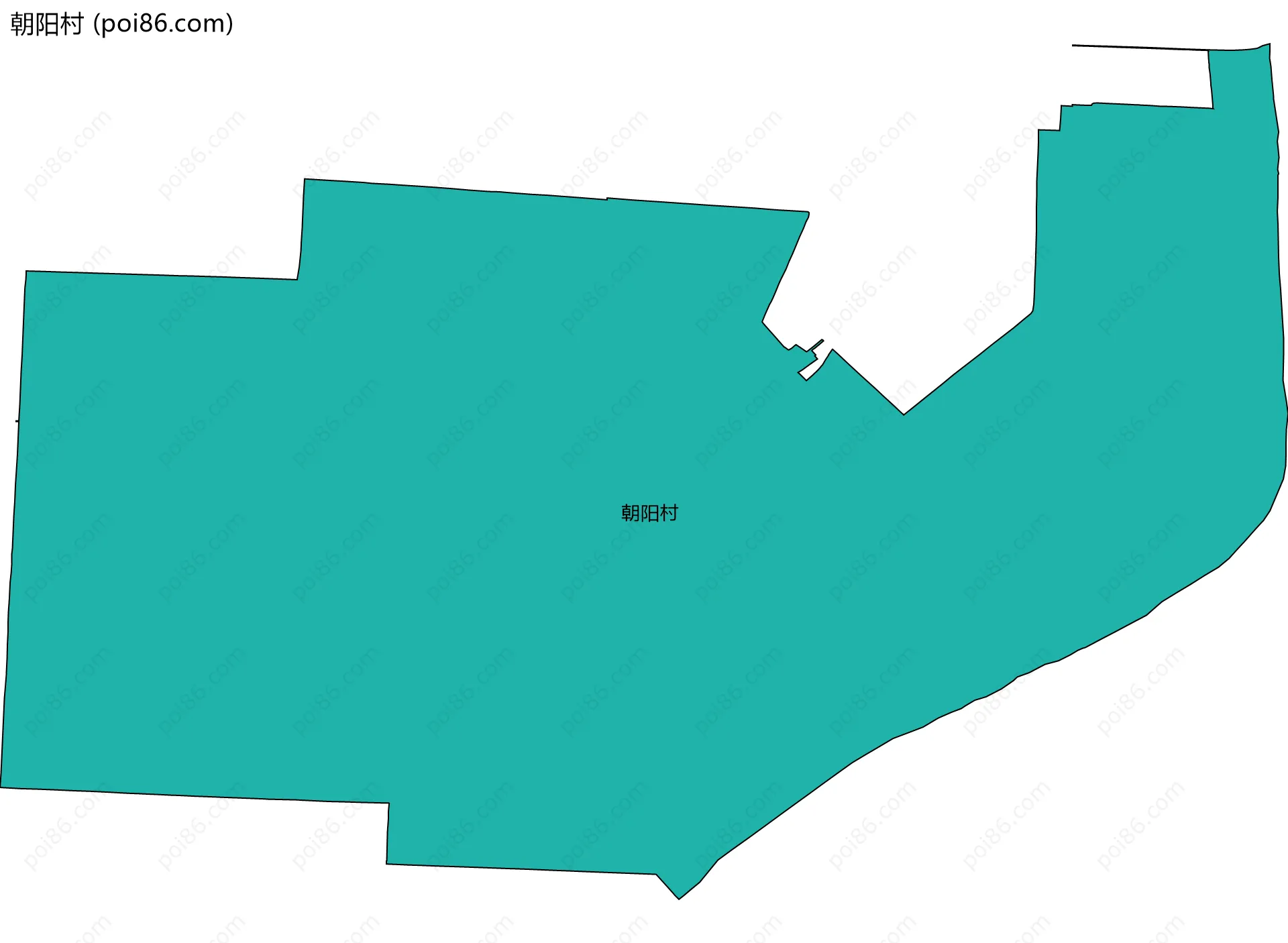 朝阳村边界地图