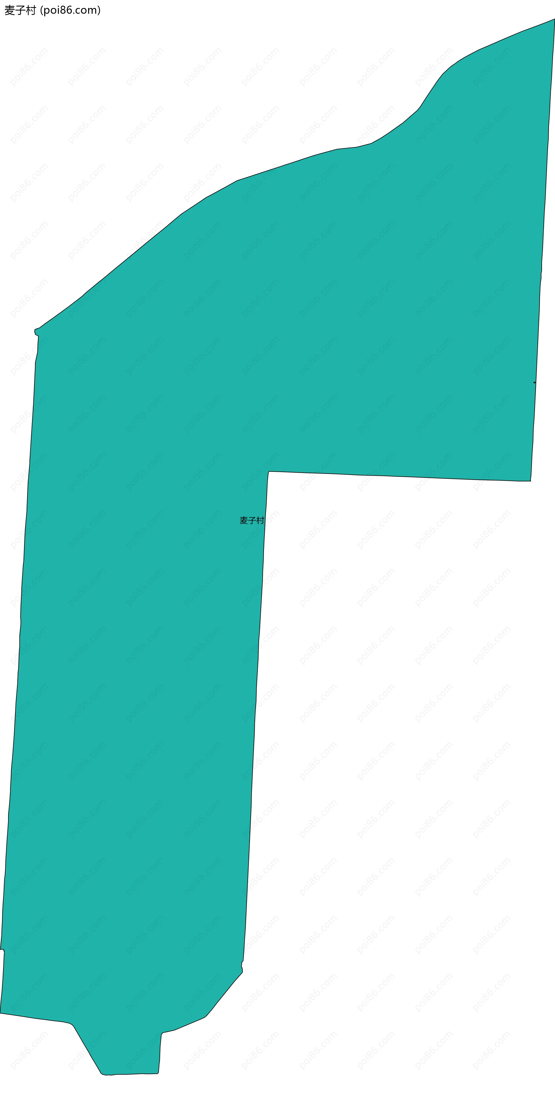 麦子村边界地图
