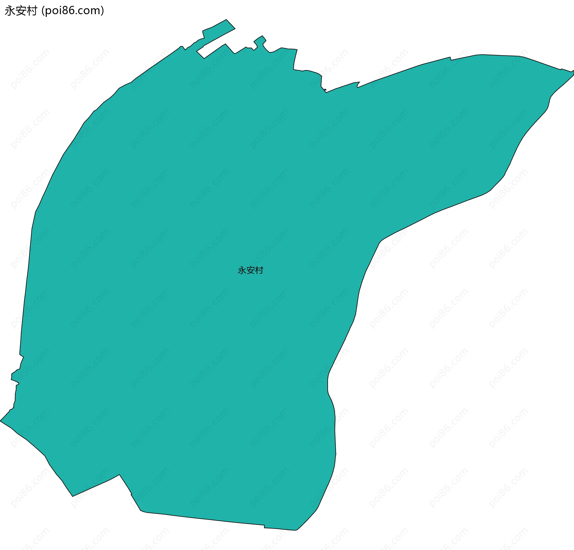 永安村边界地图