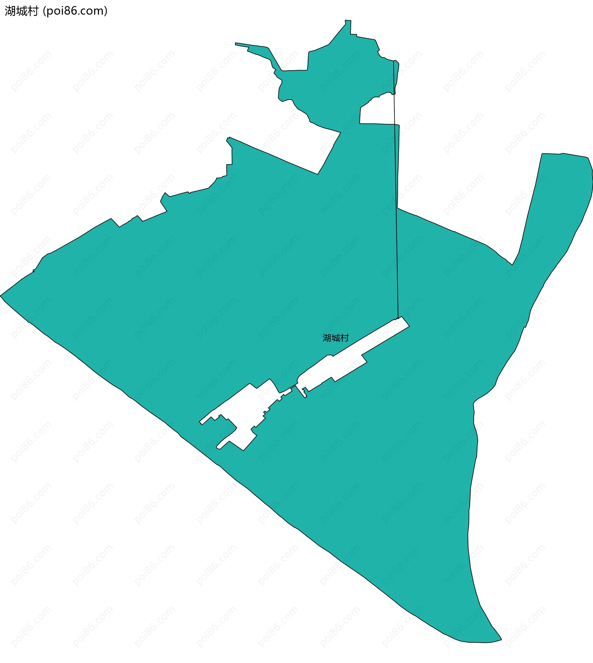 湖城村边界地图