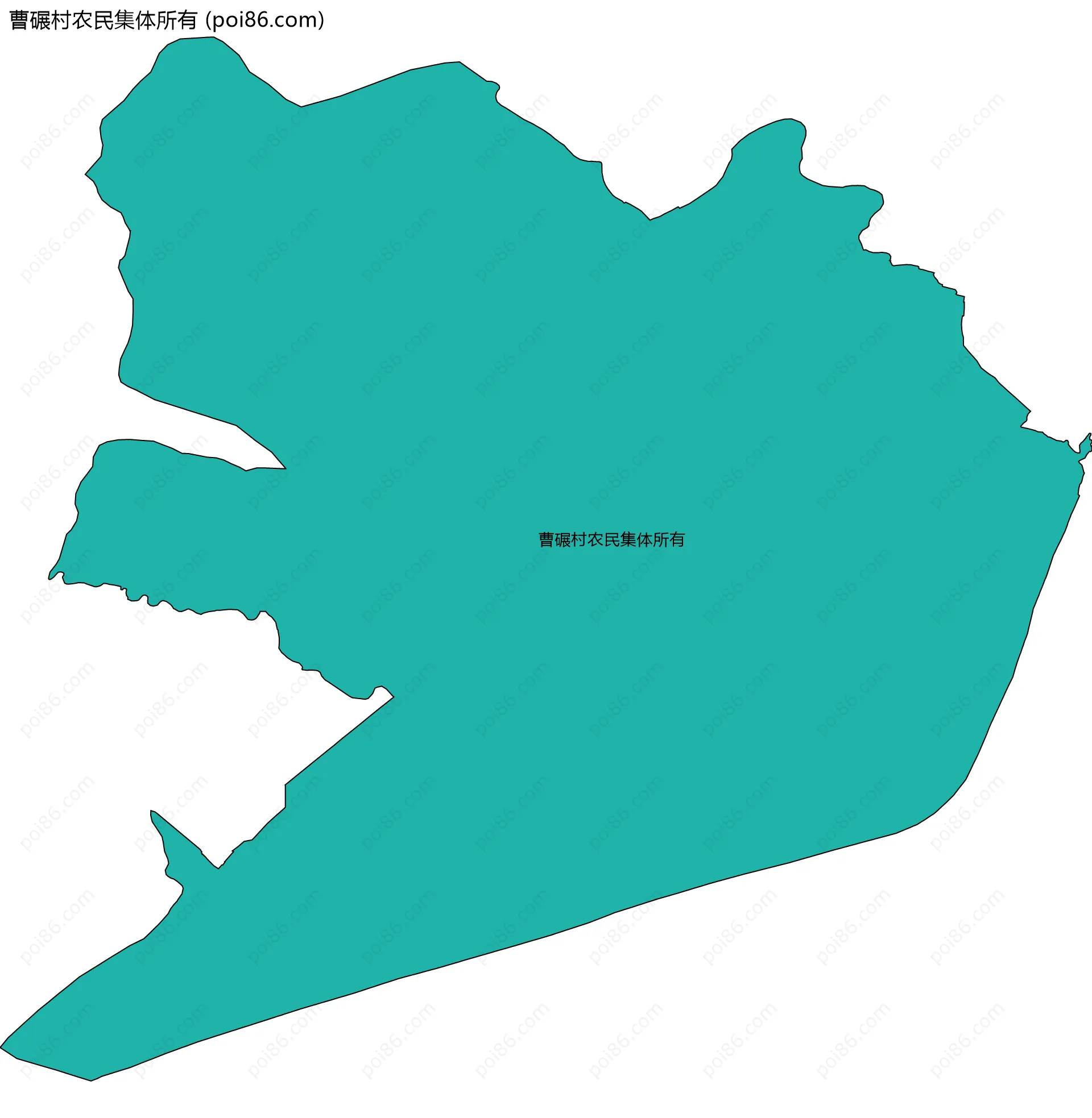 曹碾村农民集体所有边界地图