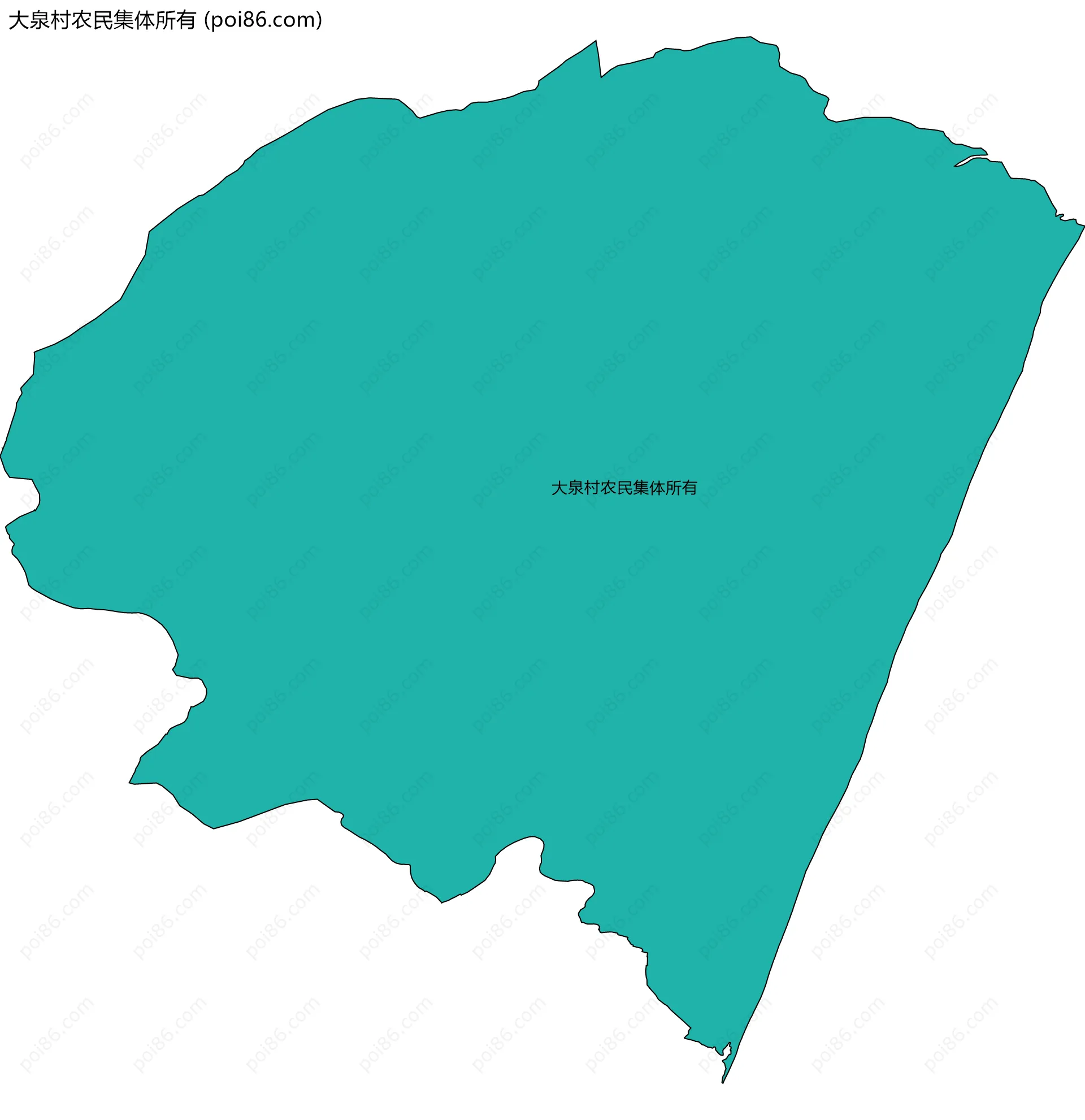 大泉村农民集体所有边界地图
