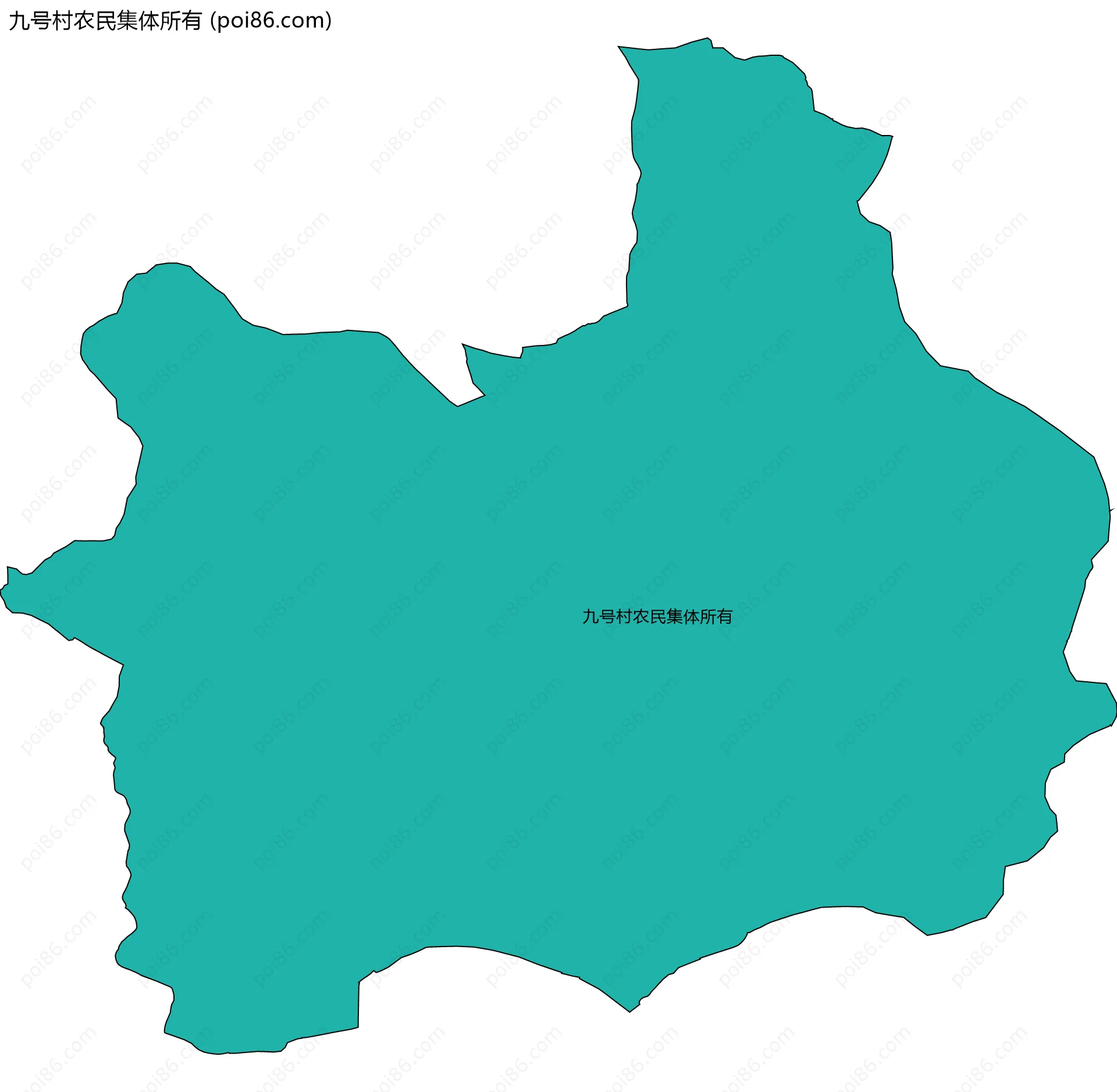 九号村农民集体所有边界地图