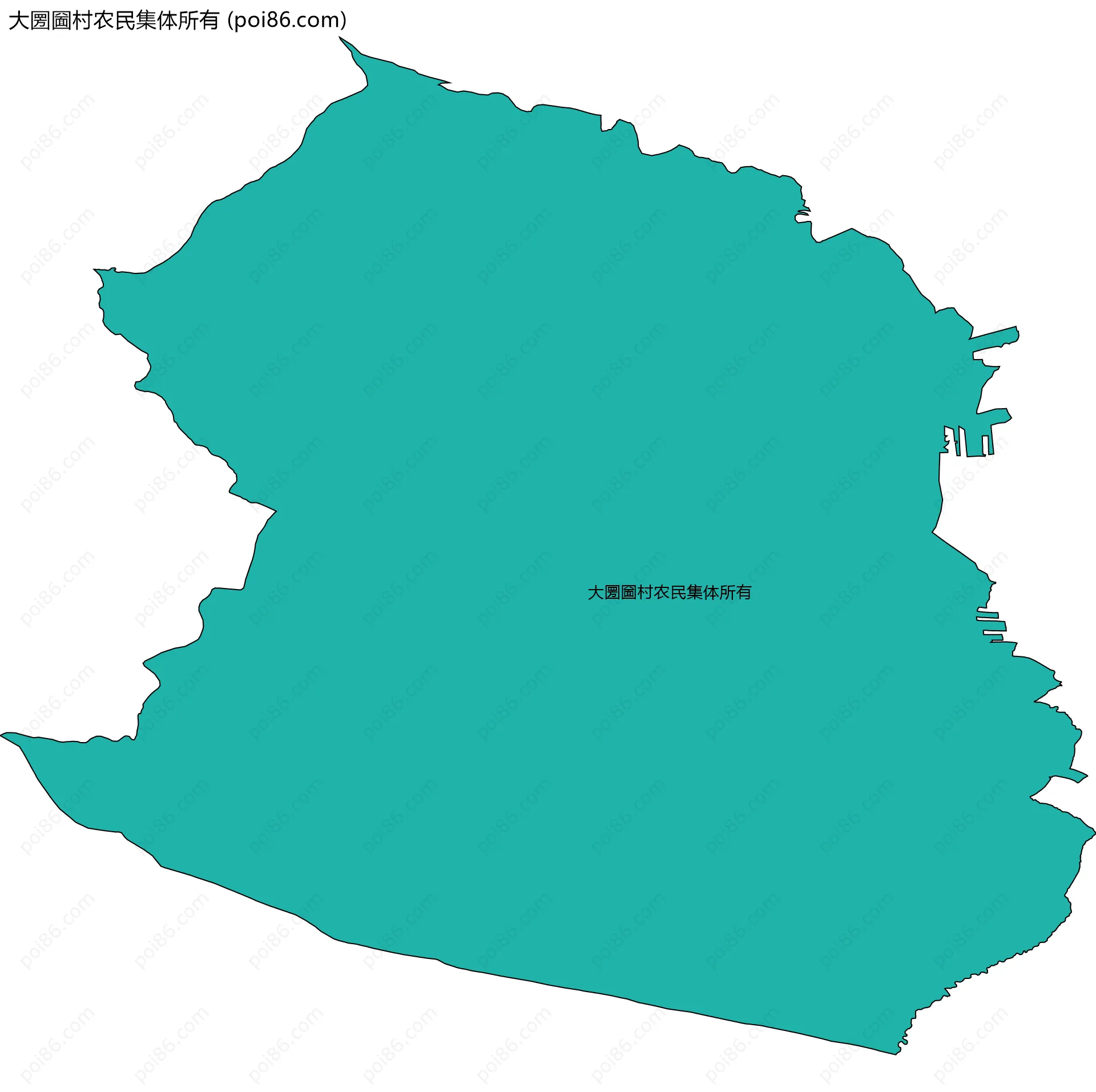 大圐圙村农民集体所有边界地图