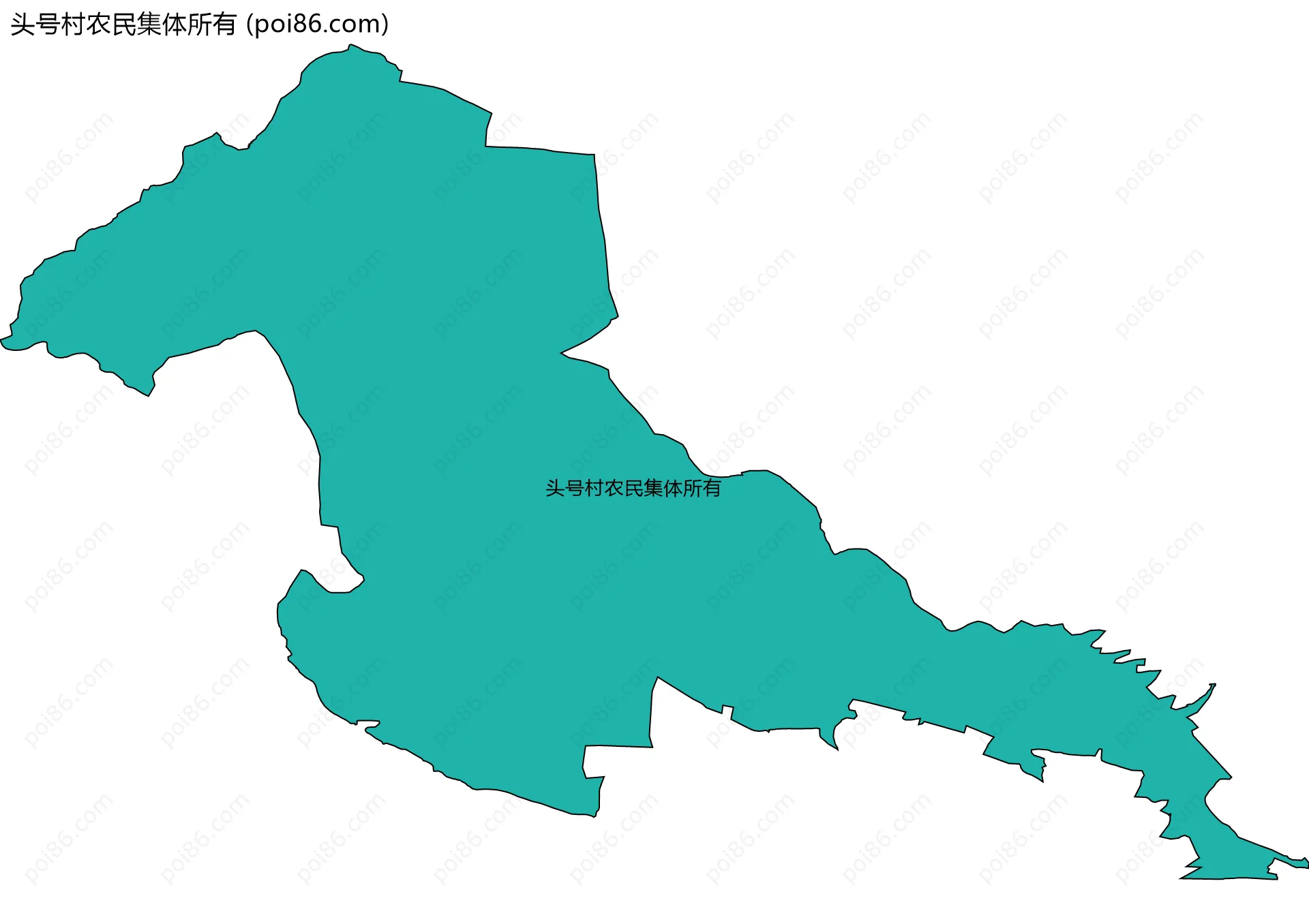 头号村农民集体所有边界地图