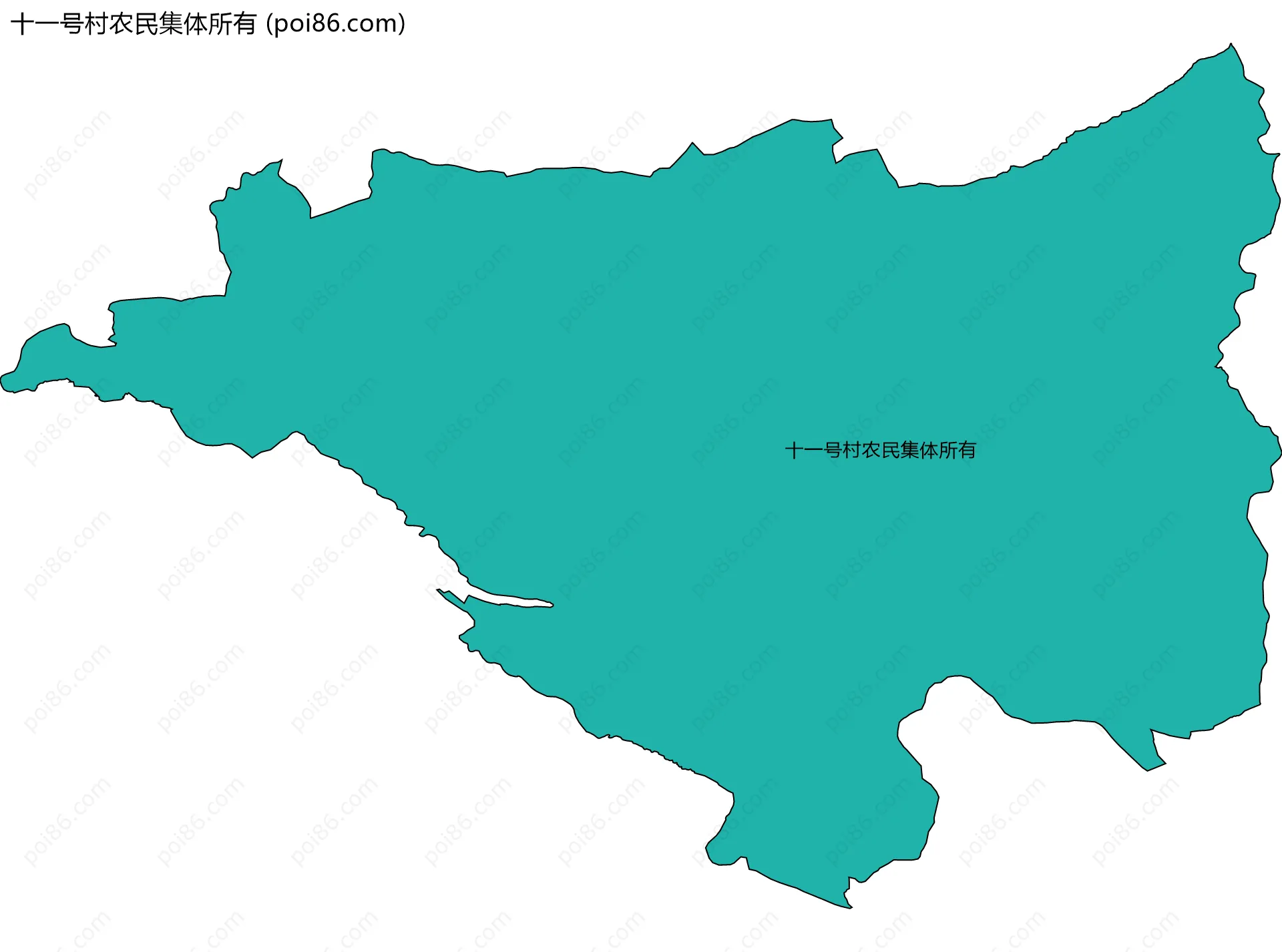 十一号村农民集体所有边界地图