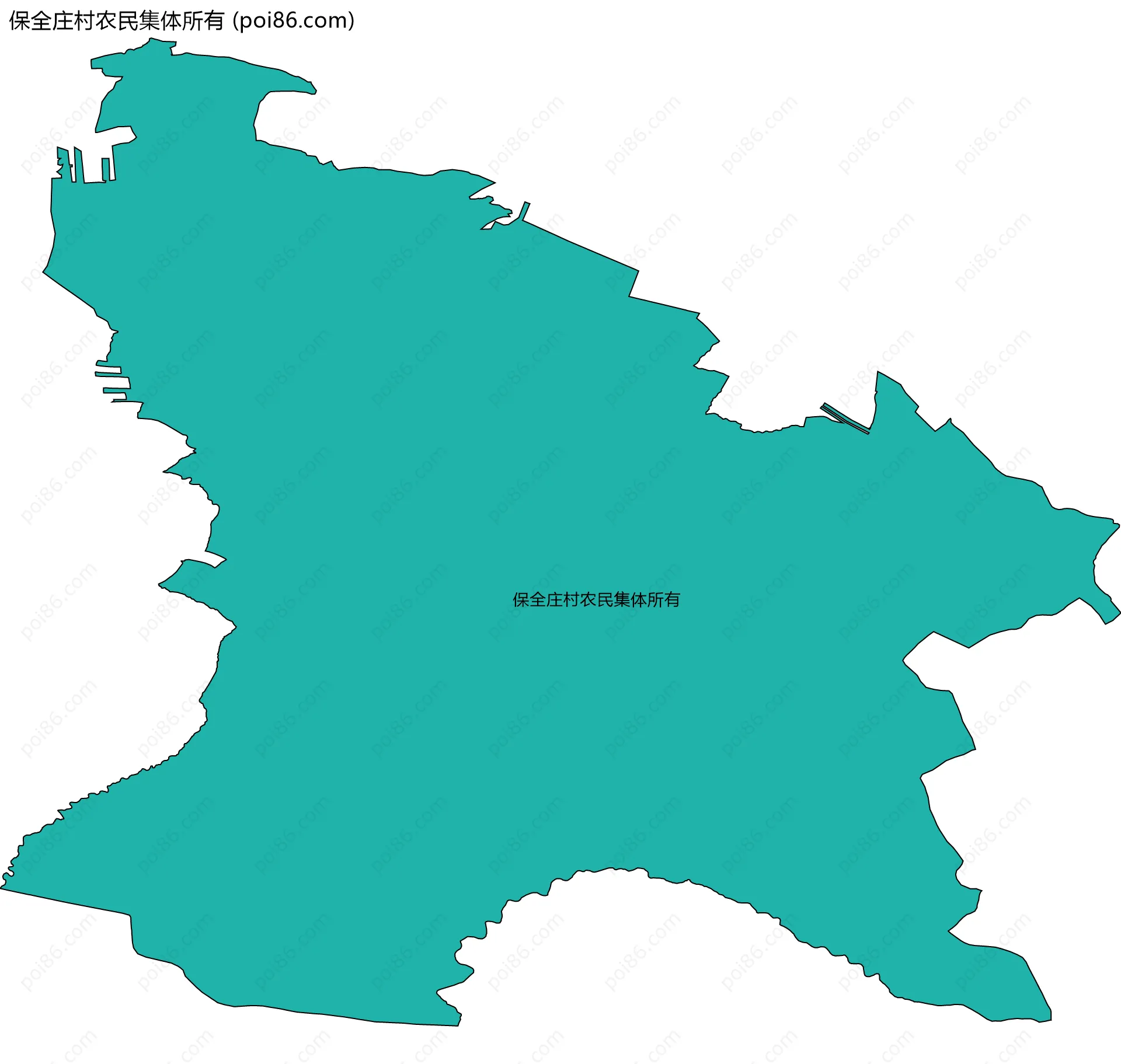 保全庄村农民集体所有边界地图