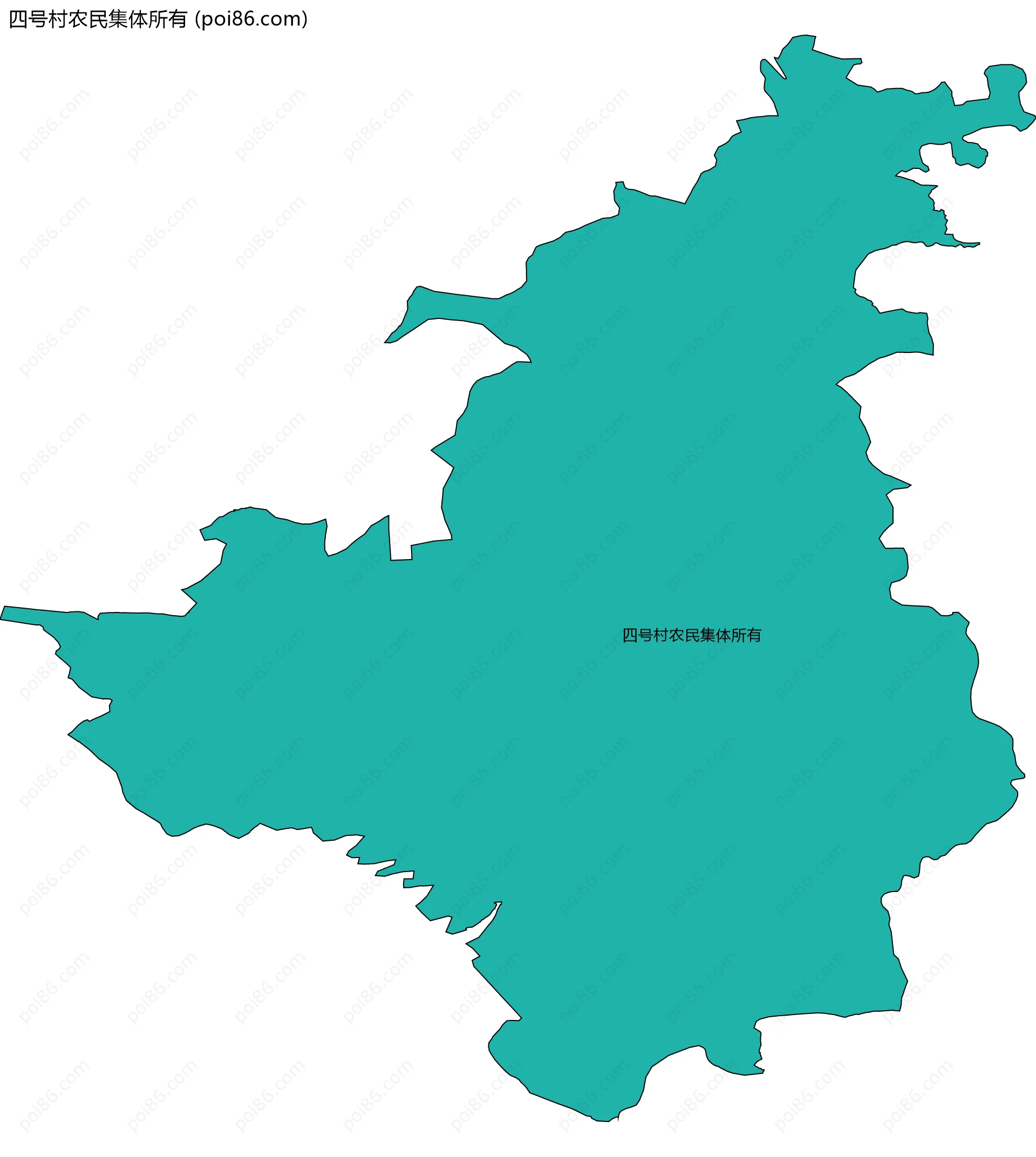 四号村农民集体所有边界地图