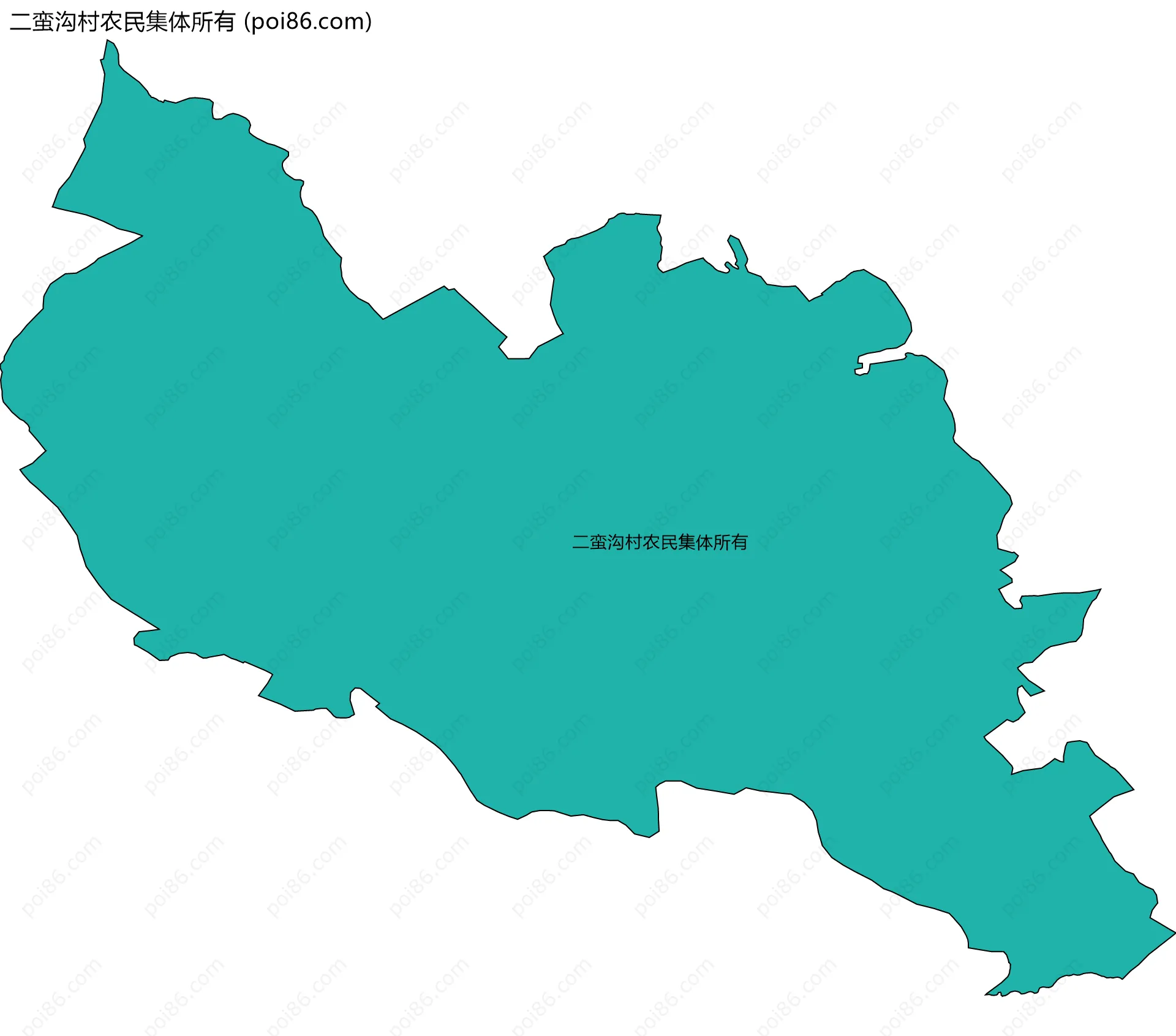 二蛮沟村农民集体所有边界地图