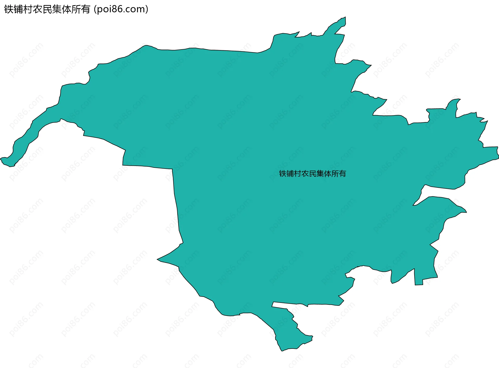 铁铺村农民集体所有边界地图