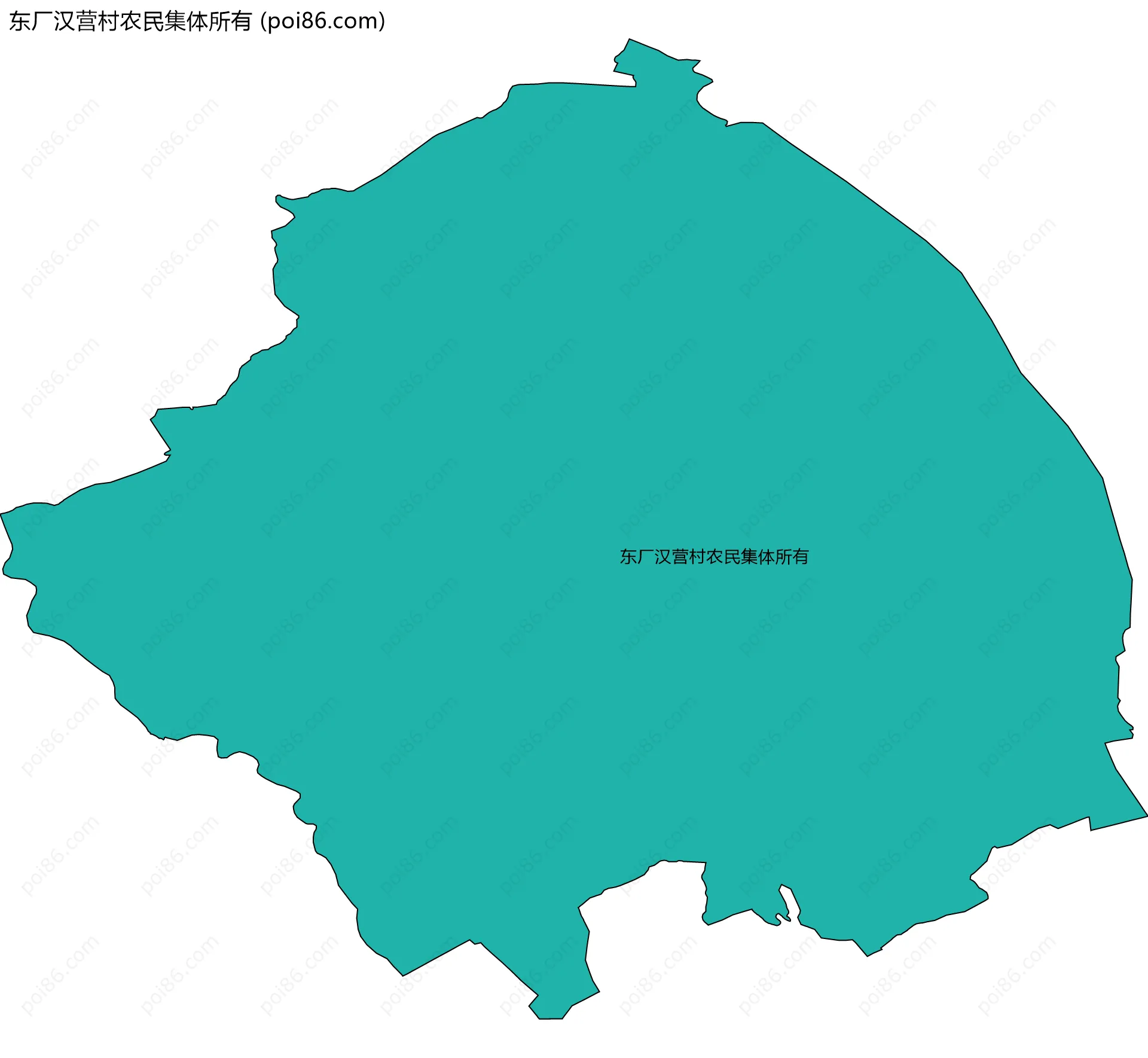 东厂汉营村农民集体所有边界地图