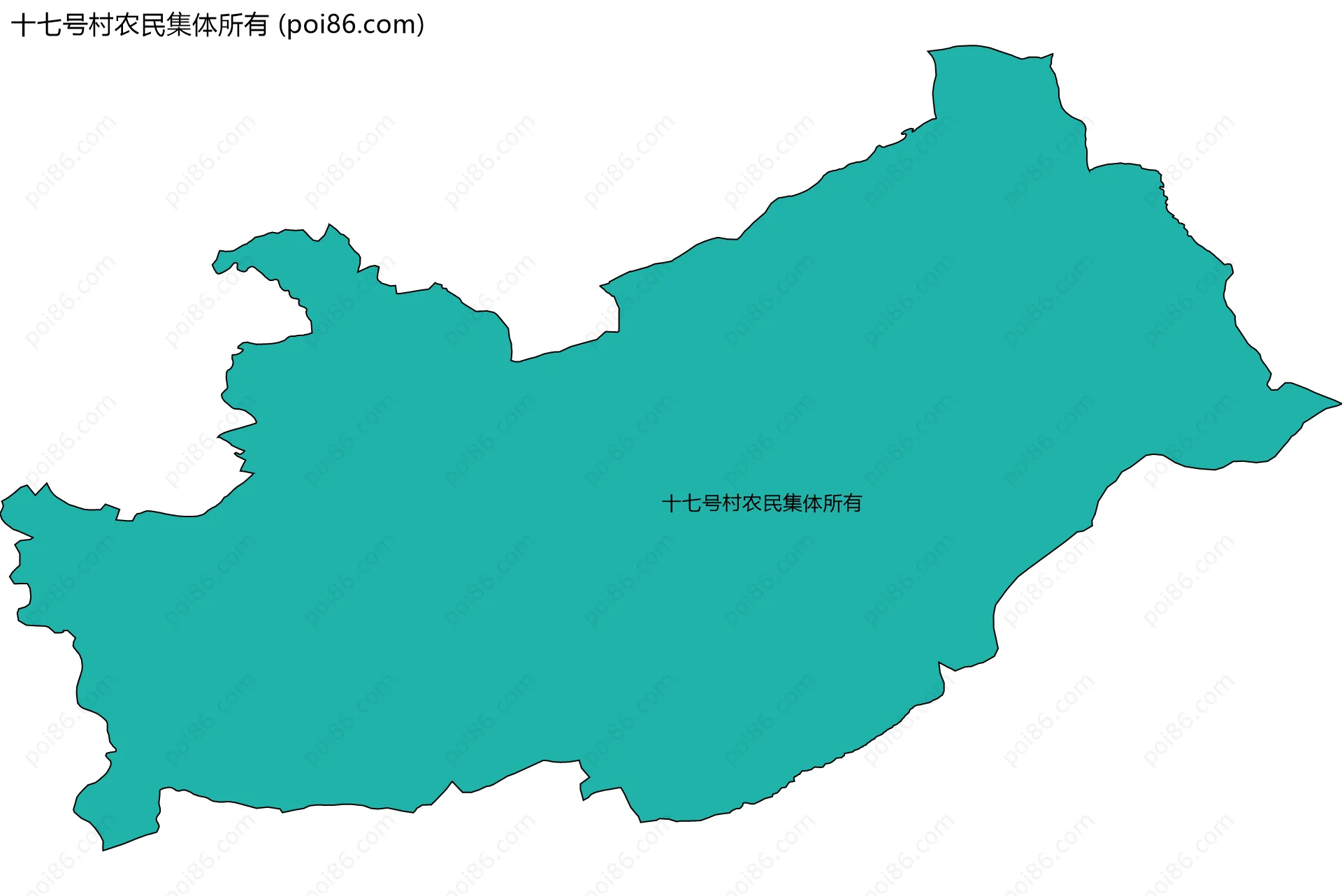 十七号村农民集体所有边界地图