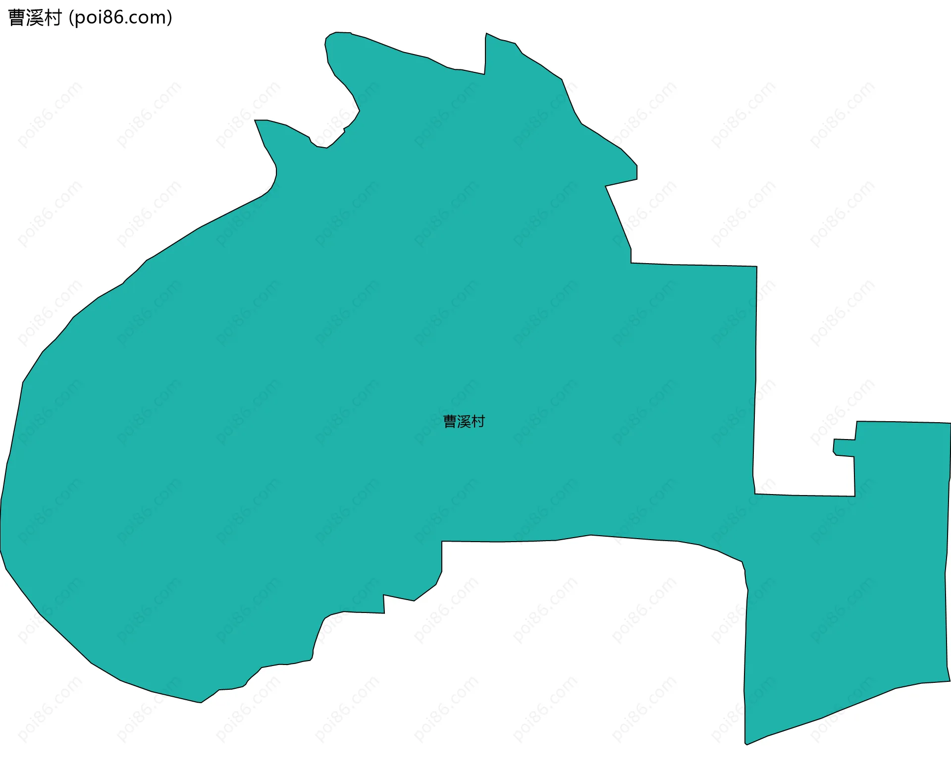 曹溪村边界地图