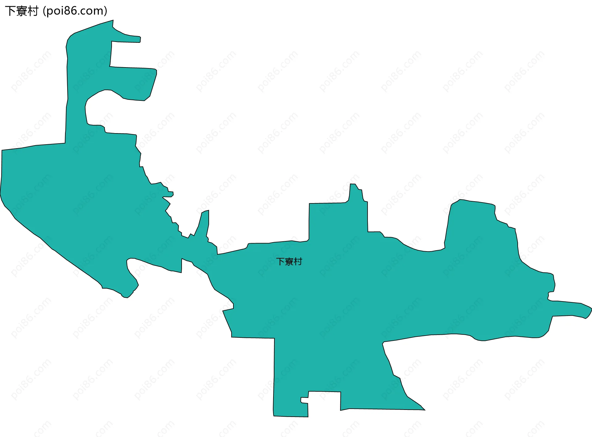 下寮村边界地图