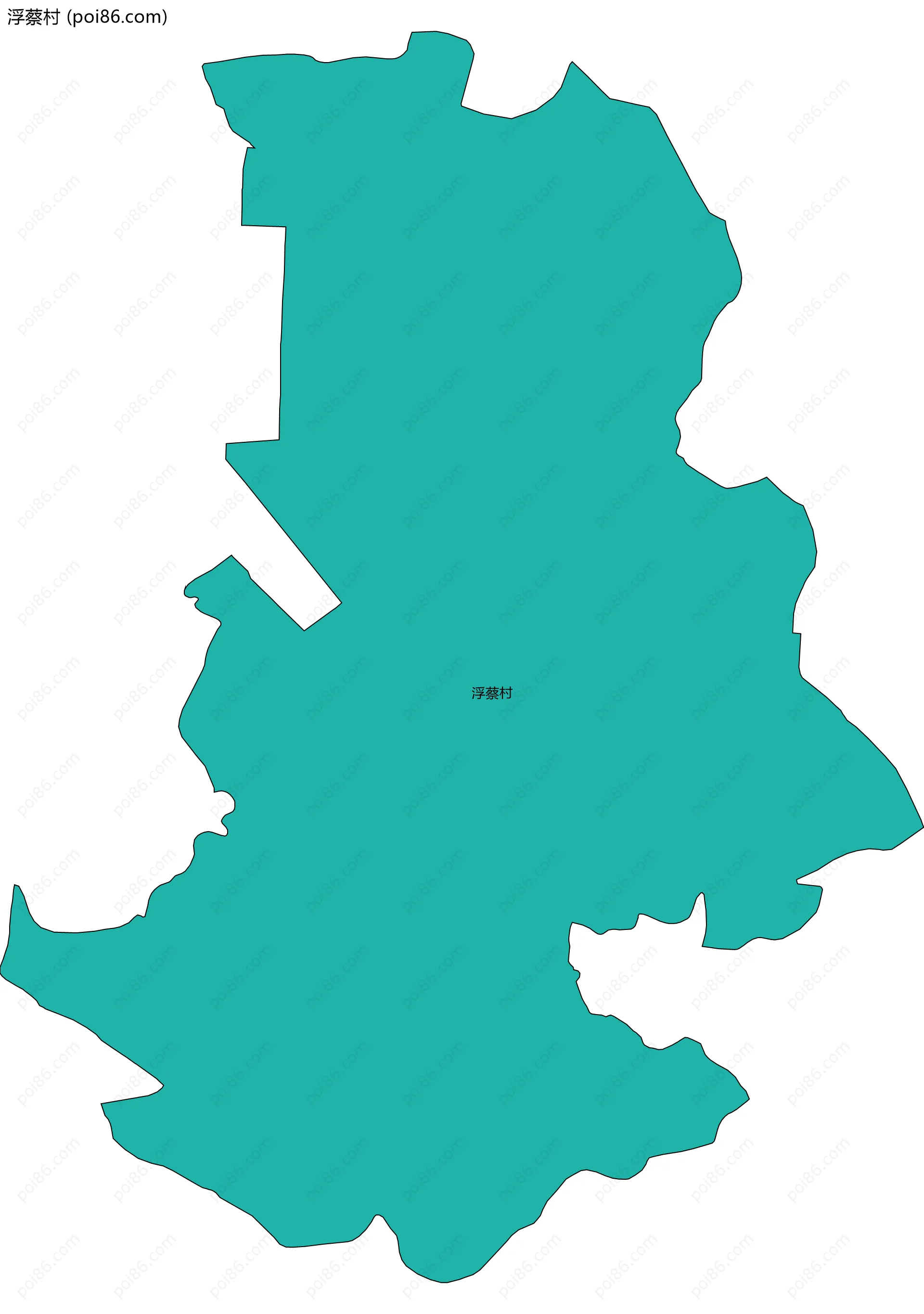 浮蔡村边界地图