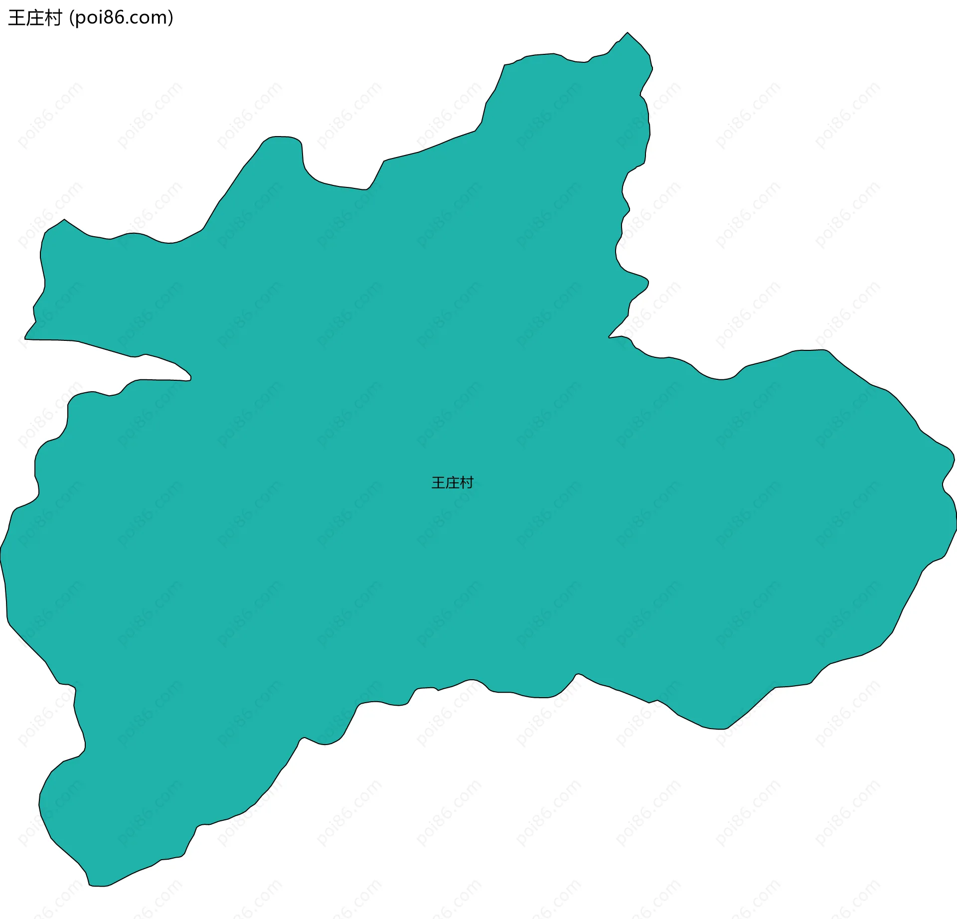 王庄村边界地图