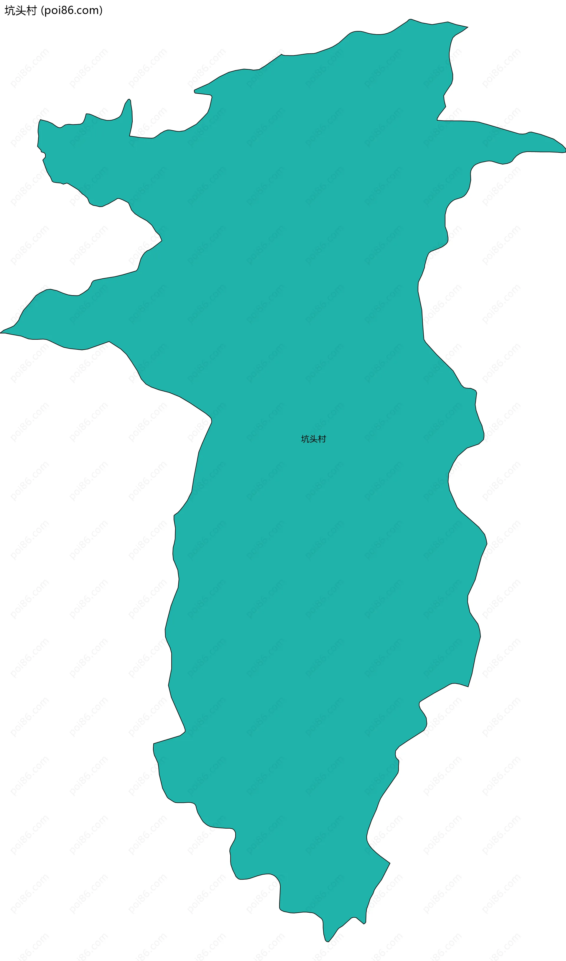 坑头村边界地图