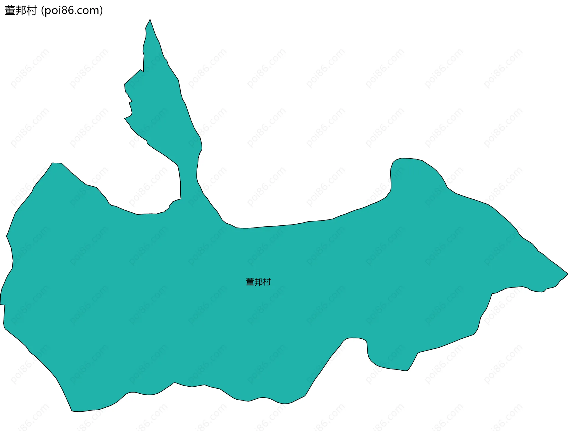 董邦村边界地图