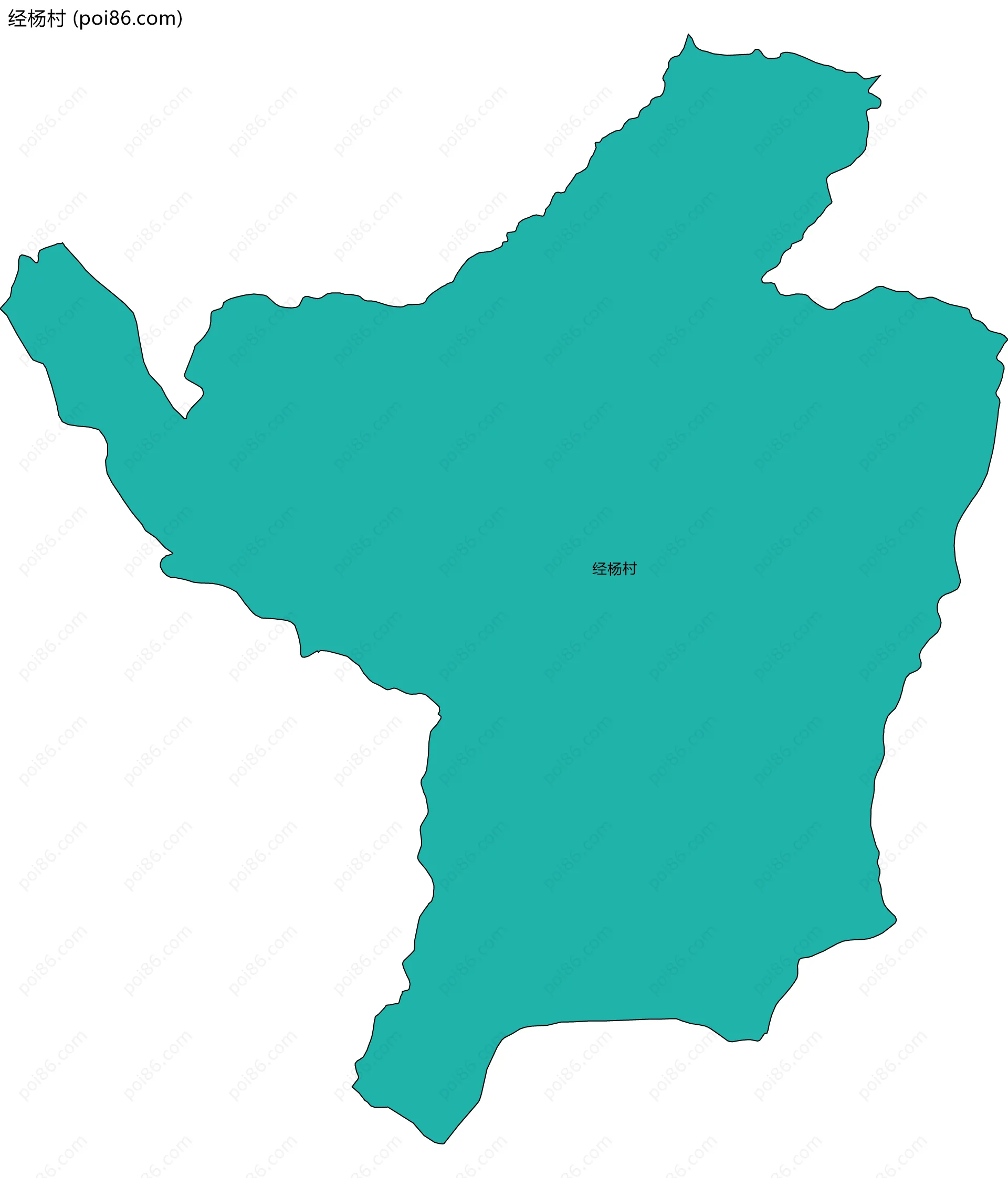 经杨村边界地图