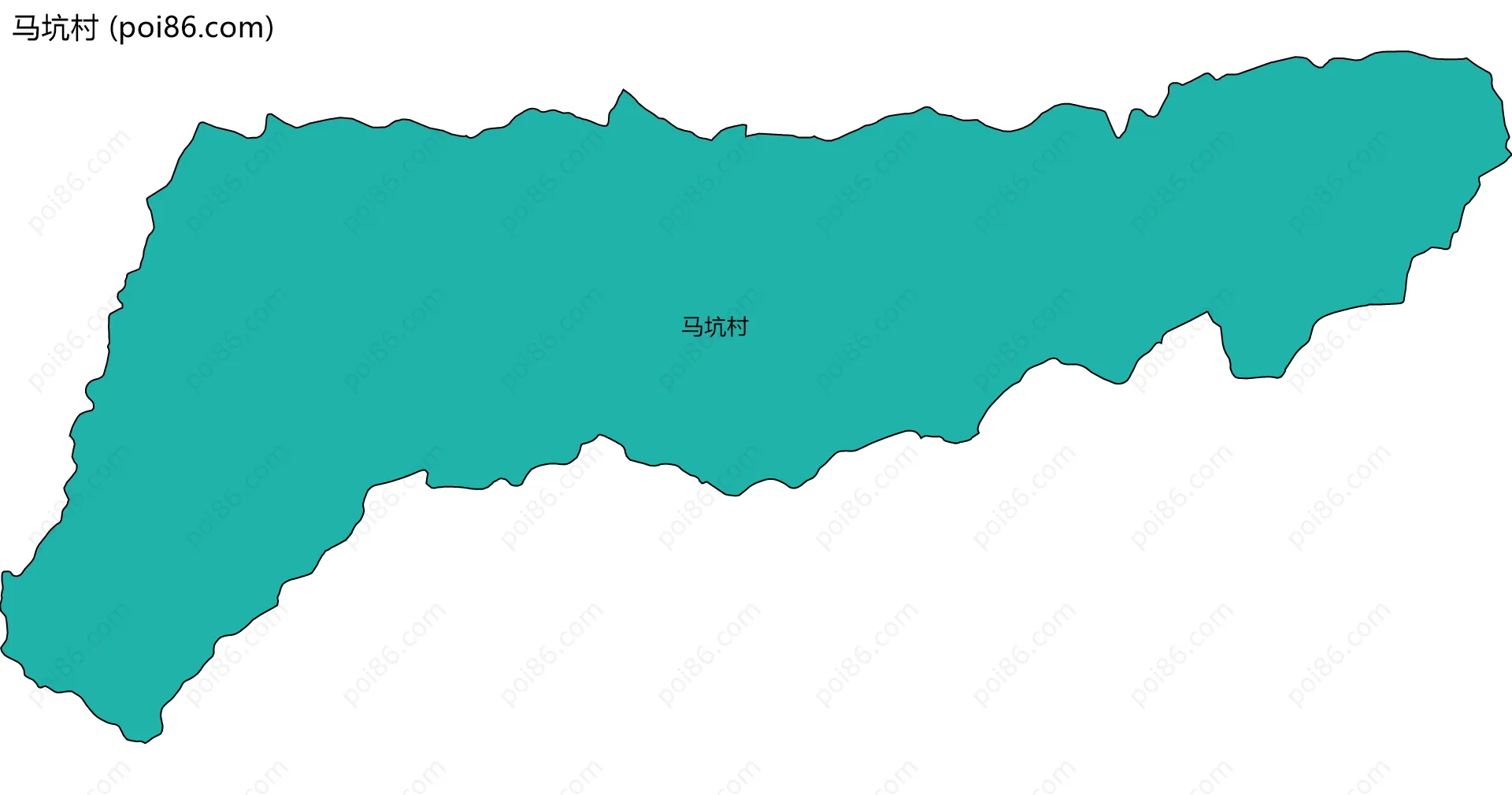 马坑村边界地图