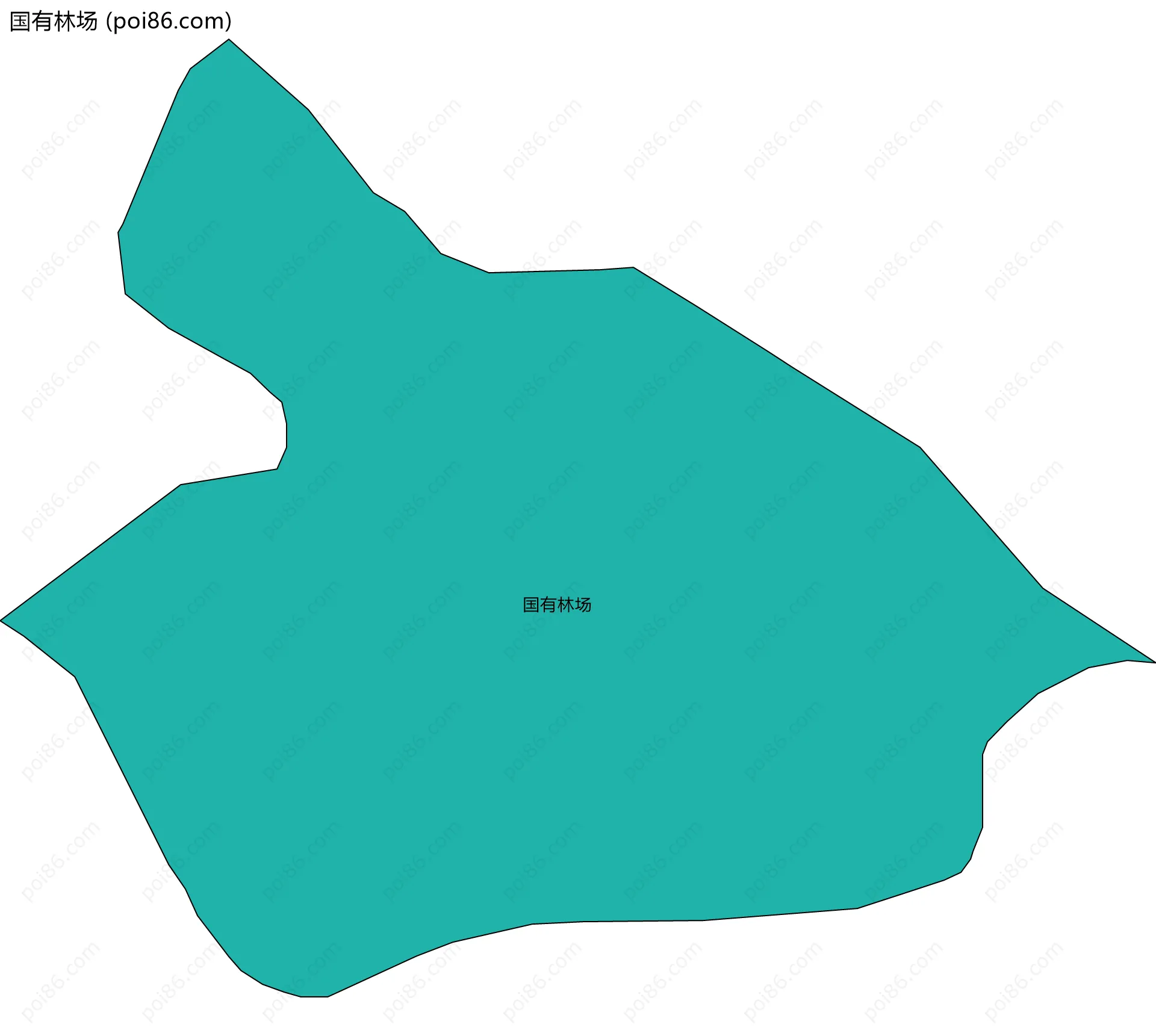 国有林场边界地图