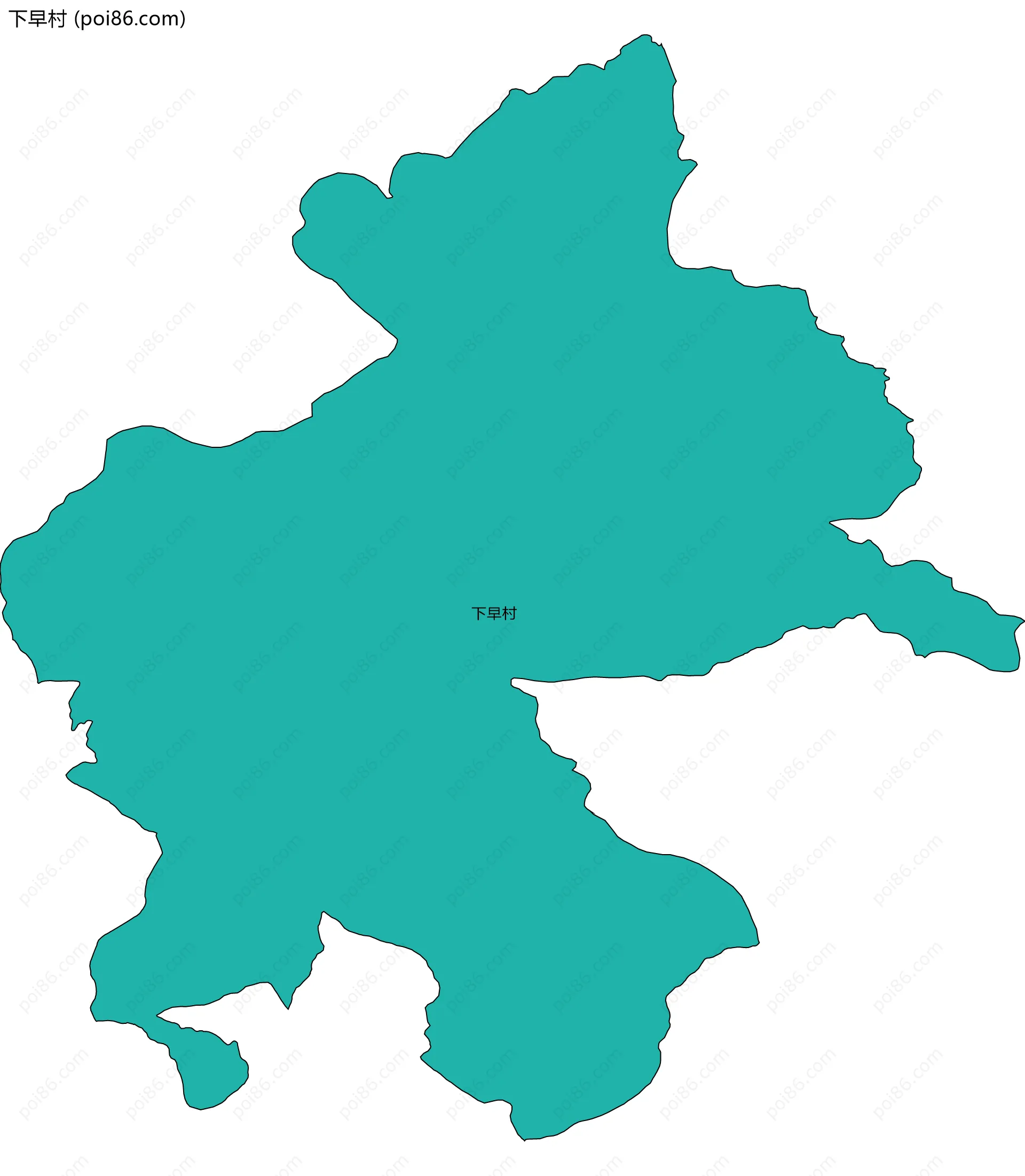 下早村边界地图