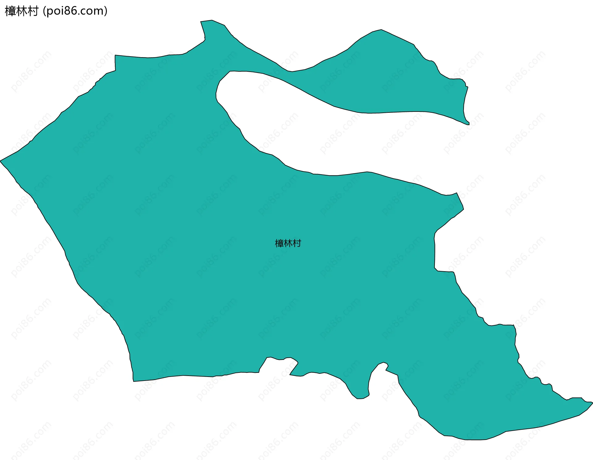 樟林村边界地图