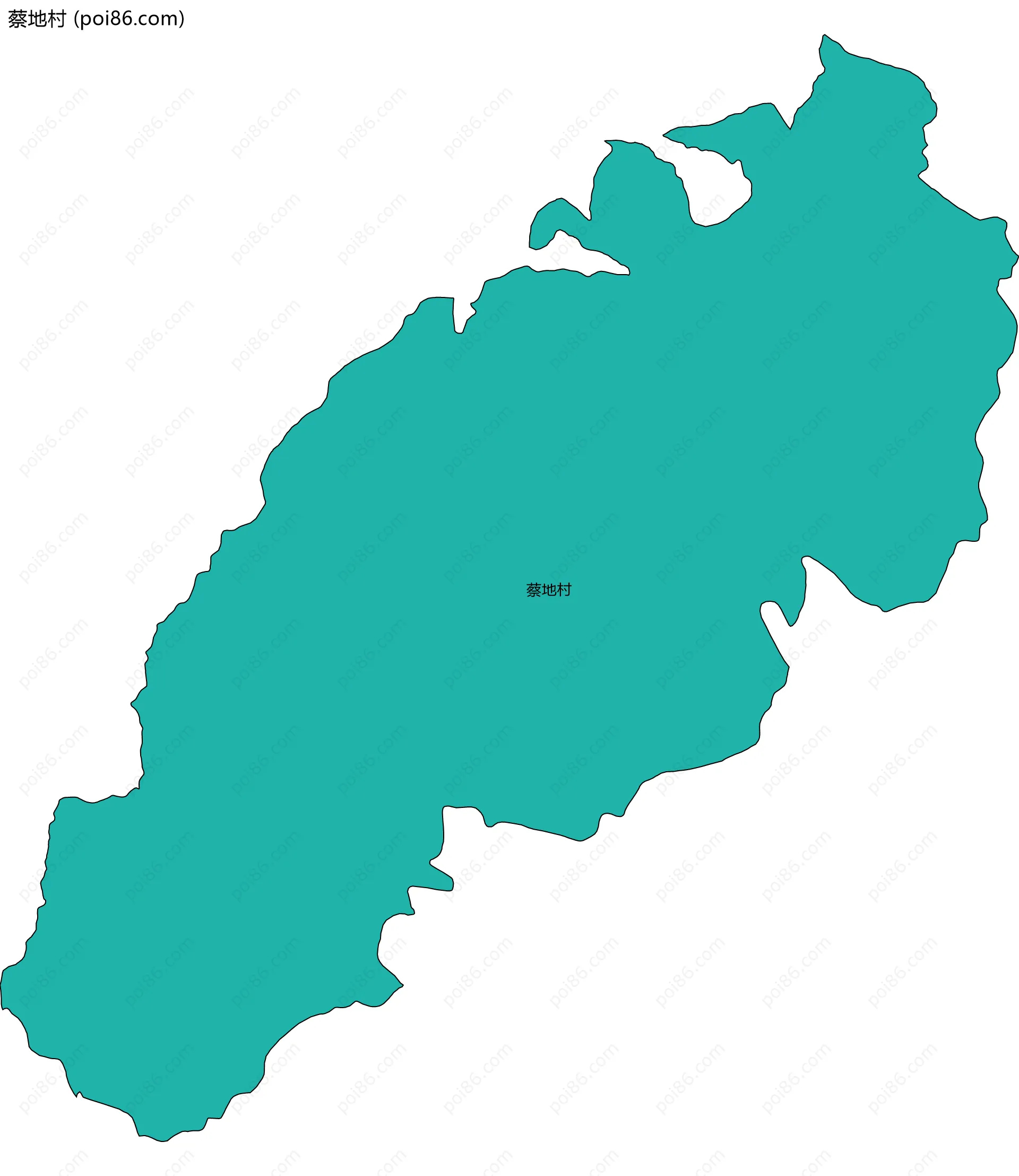 蔡地村边界地图